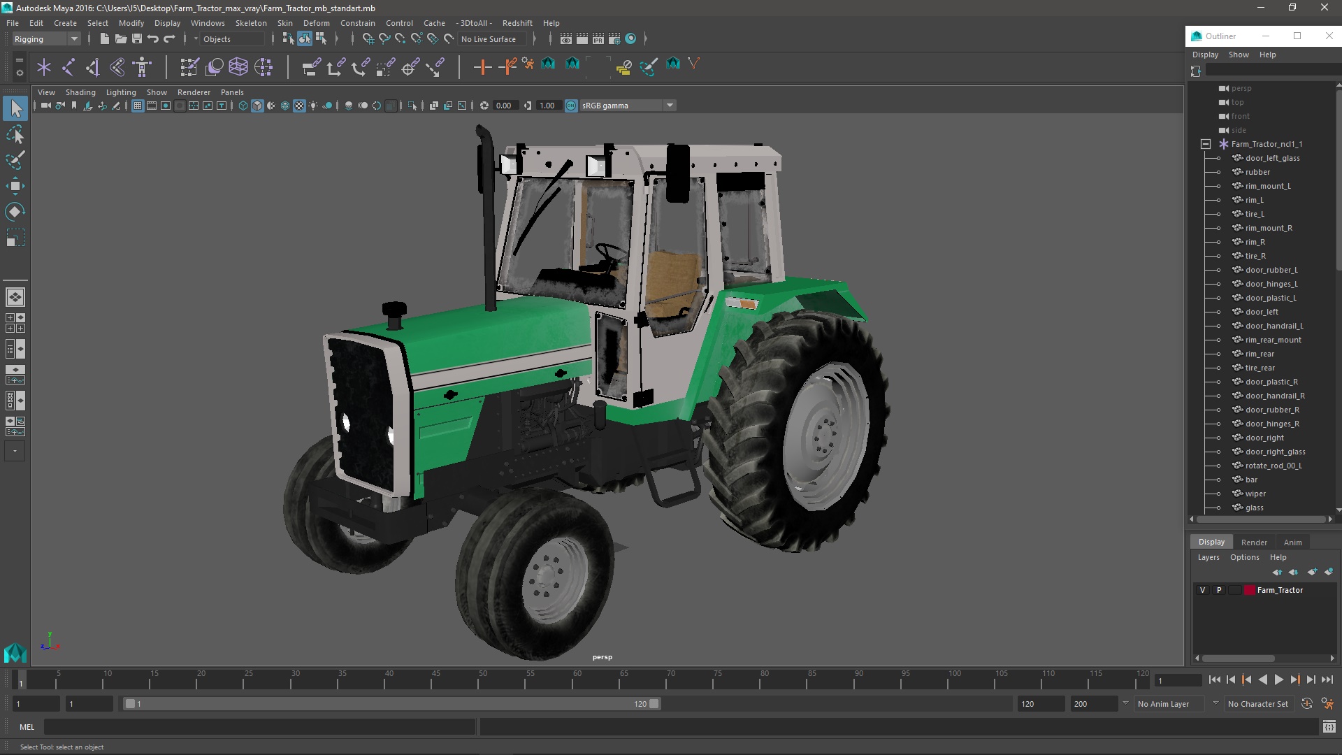 Farm Tractor 3D