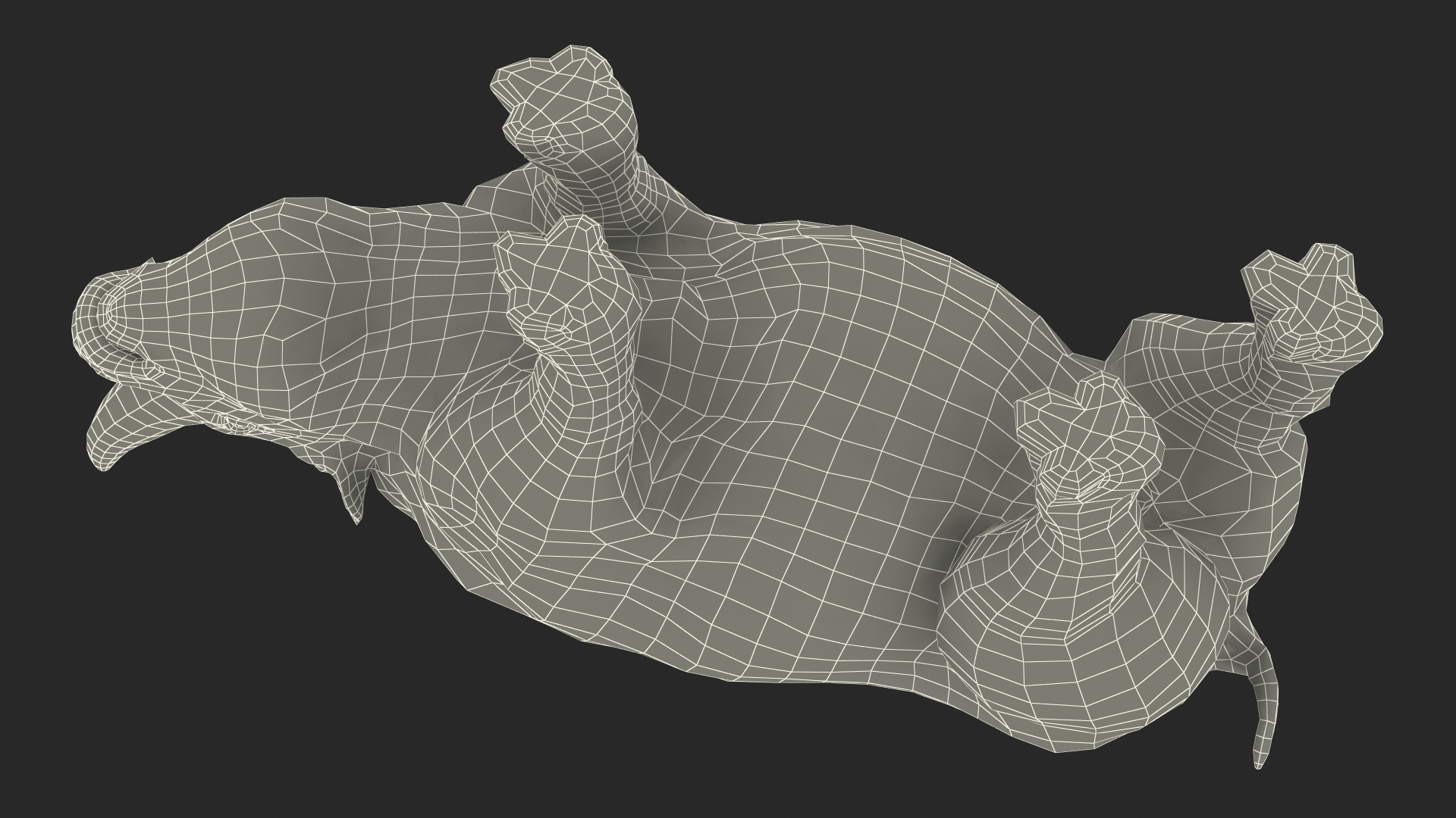 Extinct Giant Rhinoceros Walking Pose 3D