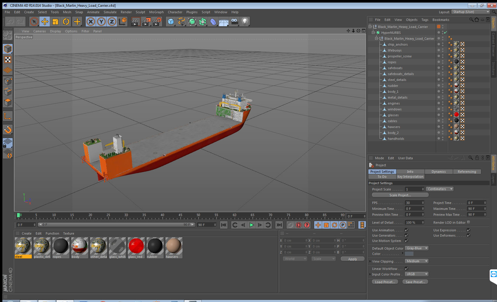 3D Black Marlin Heavy Load Carrier