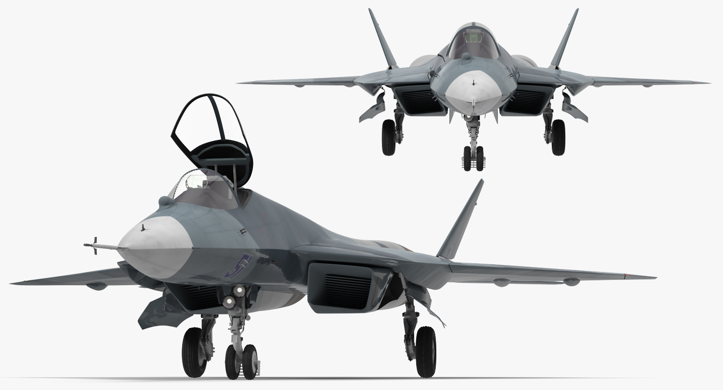 3D model Sukhoi T 50 PAK FA Rigged