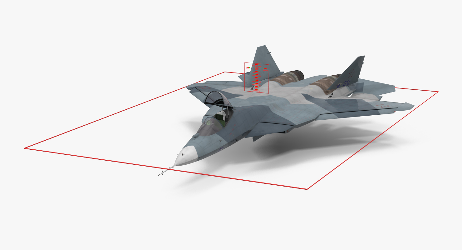 3D model Sukhoi T 50 PAK FA Rigged