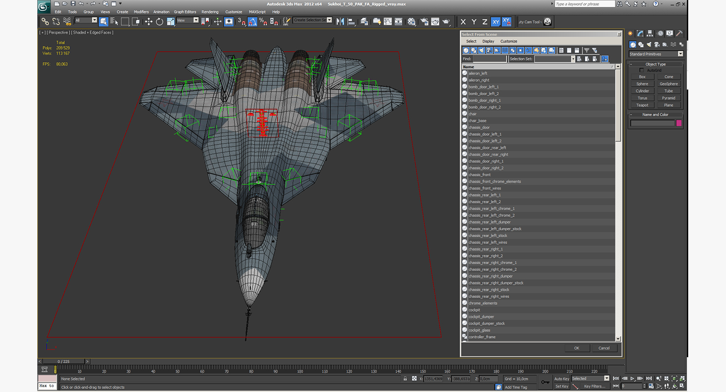 3D model Sukhoi T 50 PAK FA Rigged