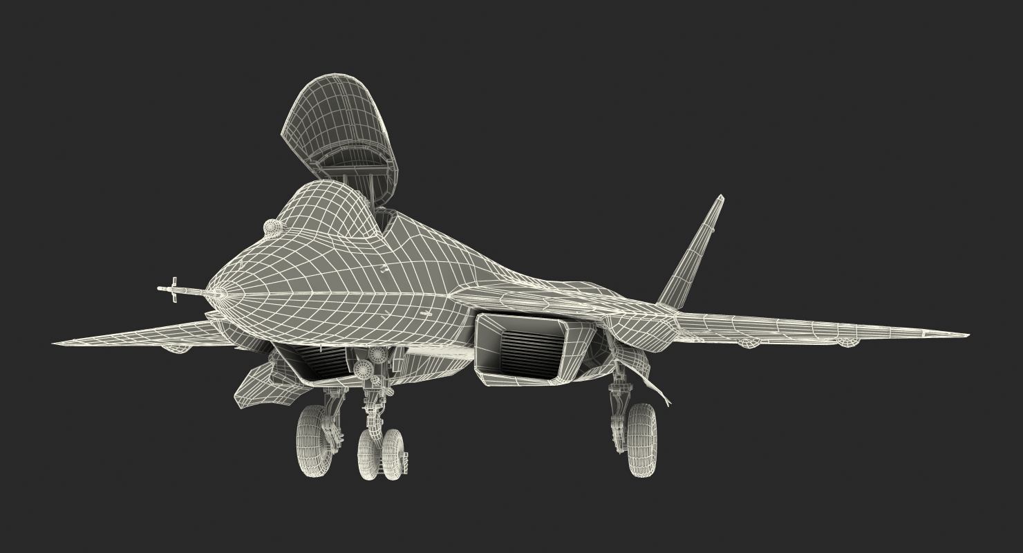 3D model Sukhoi T 50 PAK FA Rigged