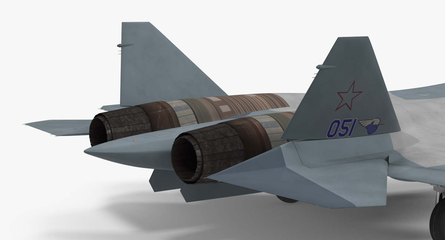 3D model Sukhoi T 50 PAK FA Rigged