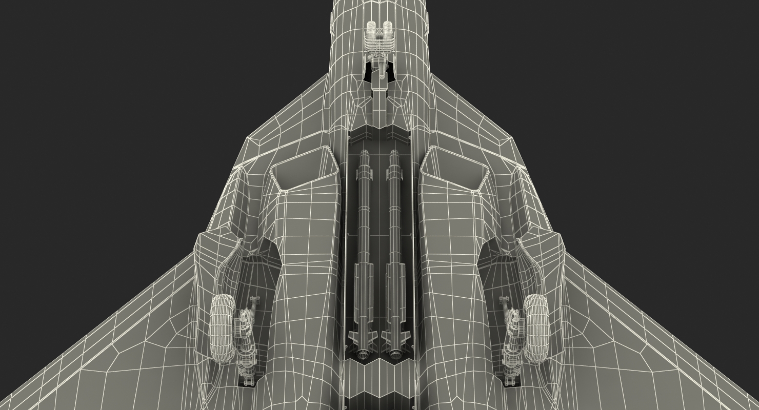 3D model Sukhoi T 50 PAK FA Rigged