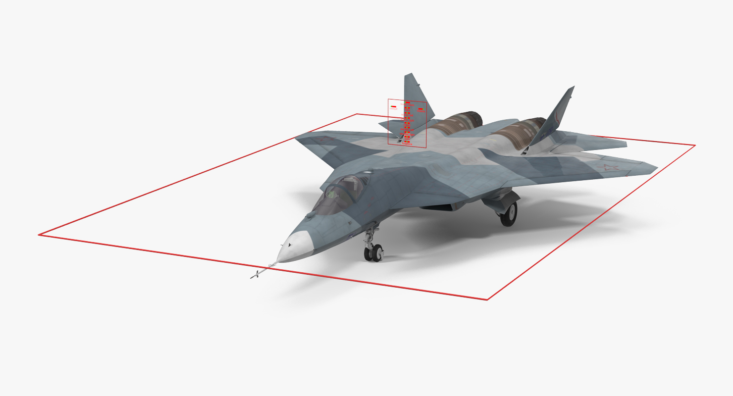 3D model Sukhoi T 50 PAK FA Rigged