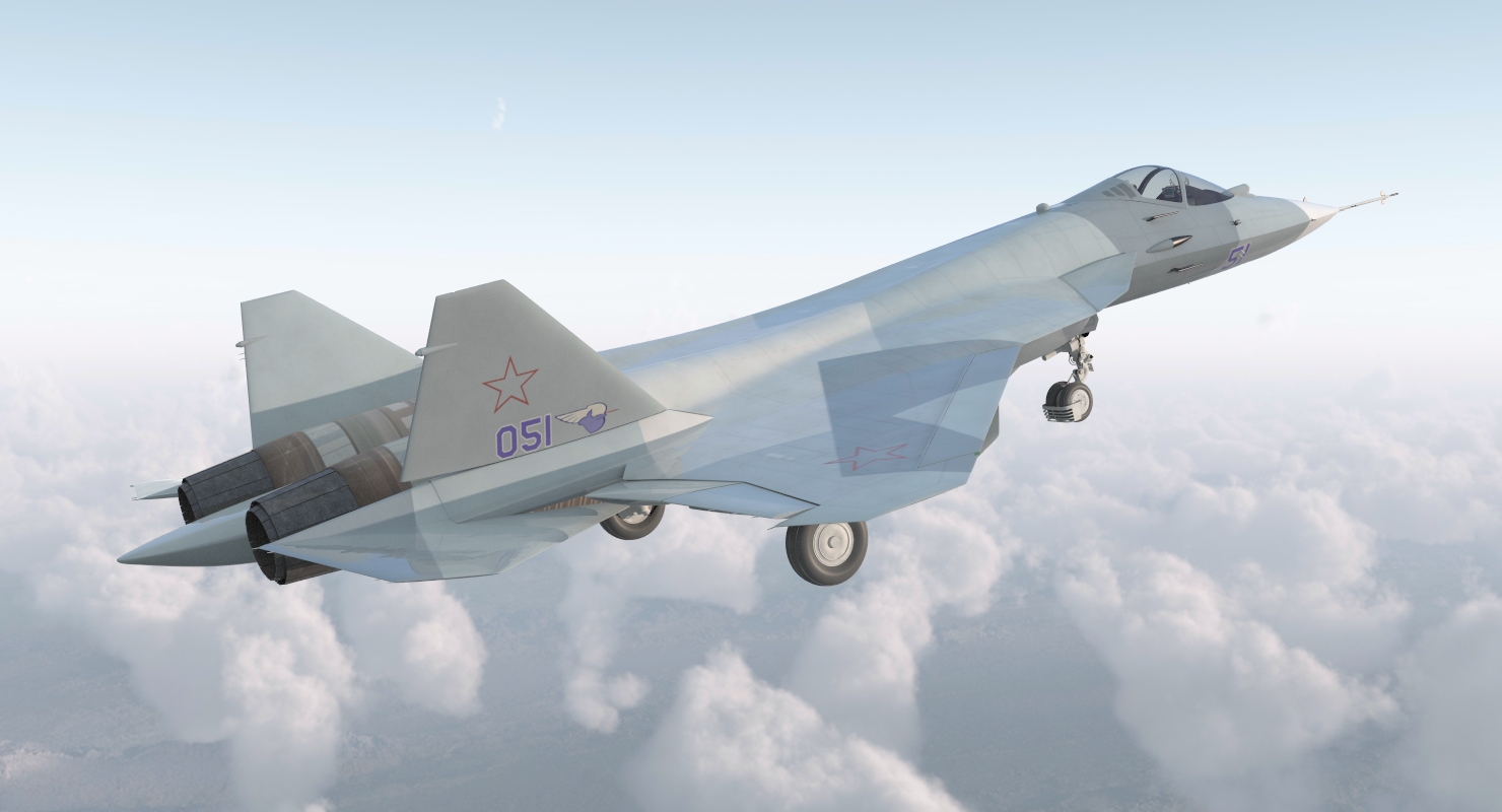 3D model Sukhoi T 50 PAK FA Rigged