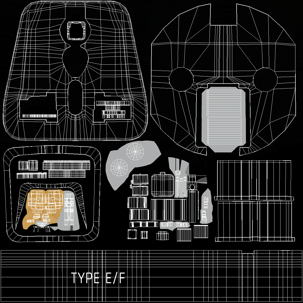 Type E F Universal Plug Adapter Black 3D