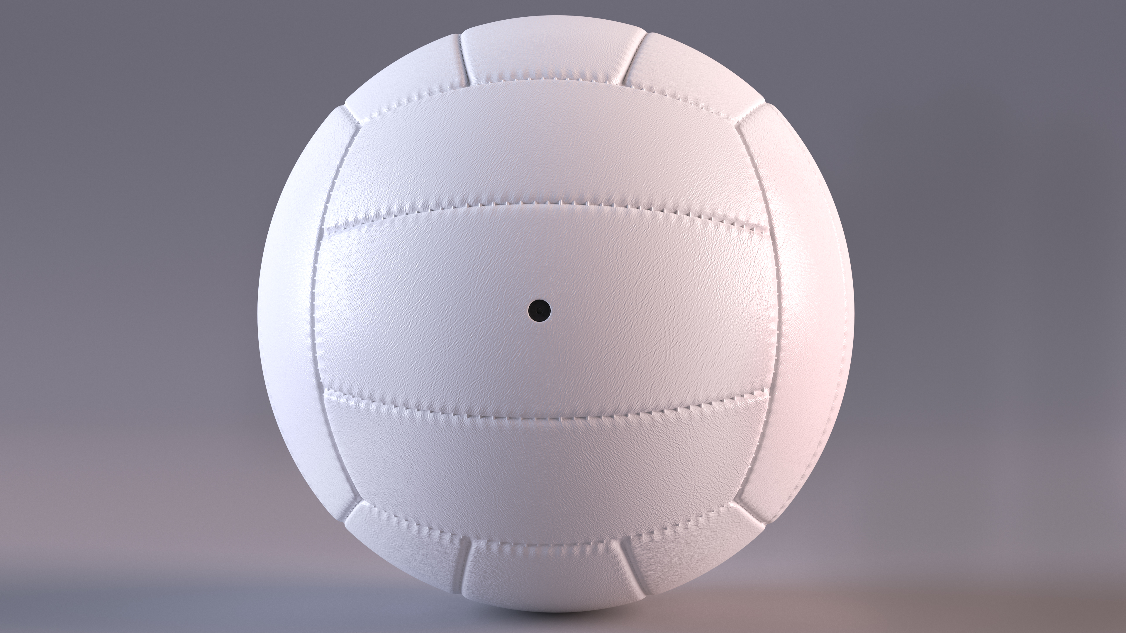 Leather Volleyball Ball White 3D model