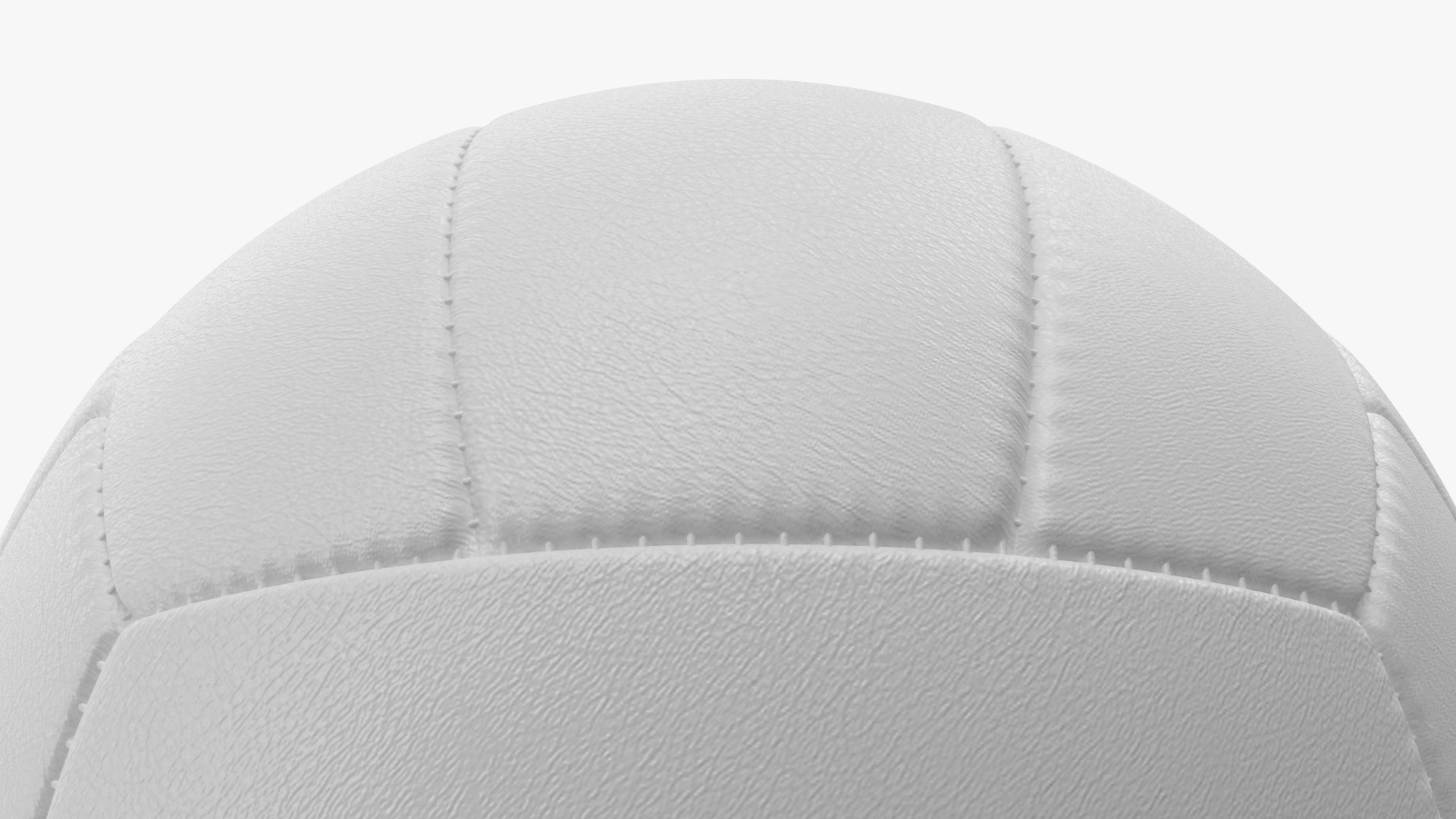 Leather Volleyball Ball White 3D model