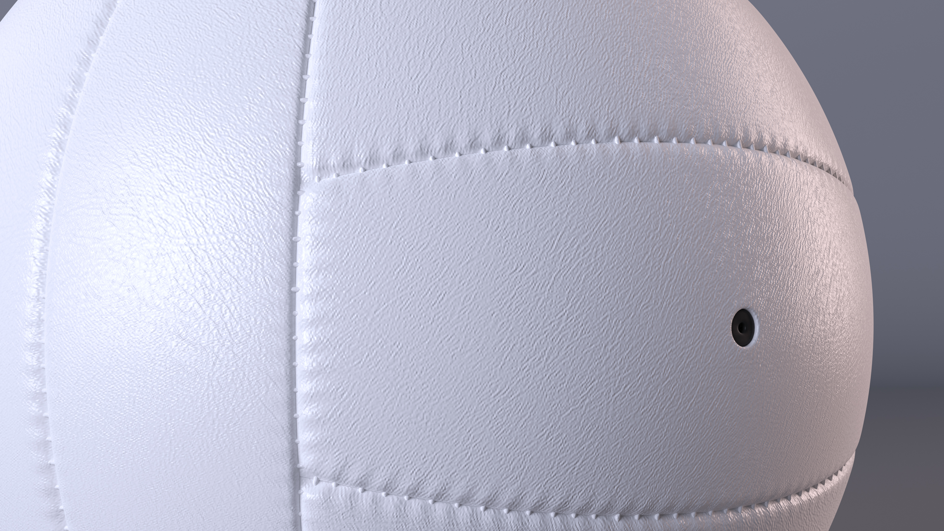 Leather Volleyball Ball White 3D model