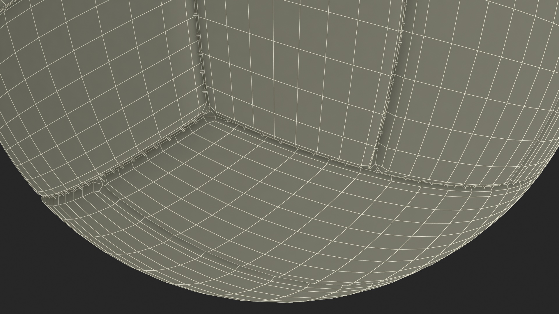 Leather Volleyball Ball White 3D model