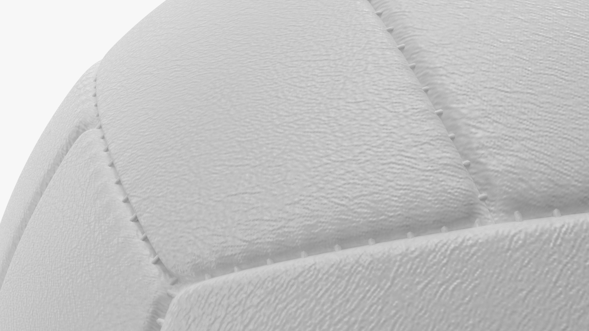 Leather Volleyball Ball White 3D model