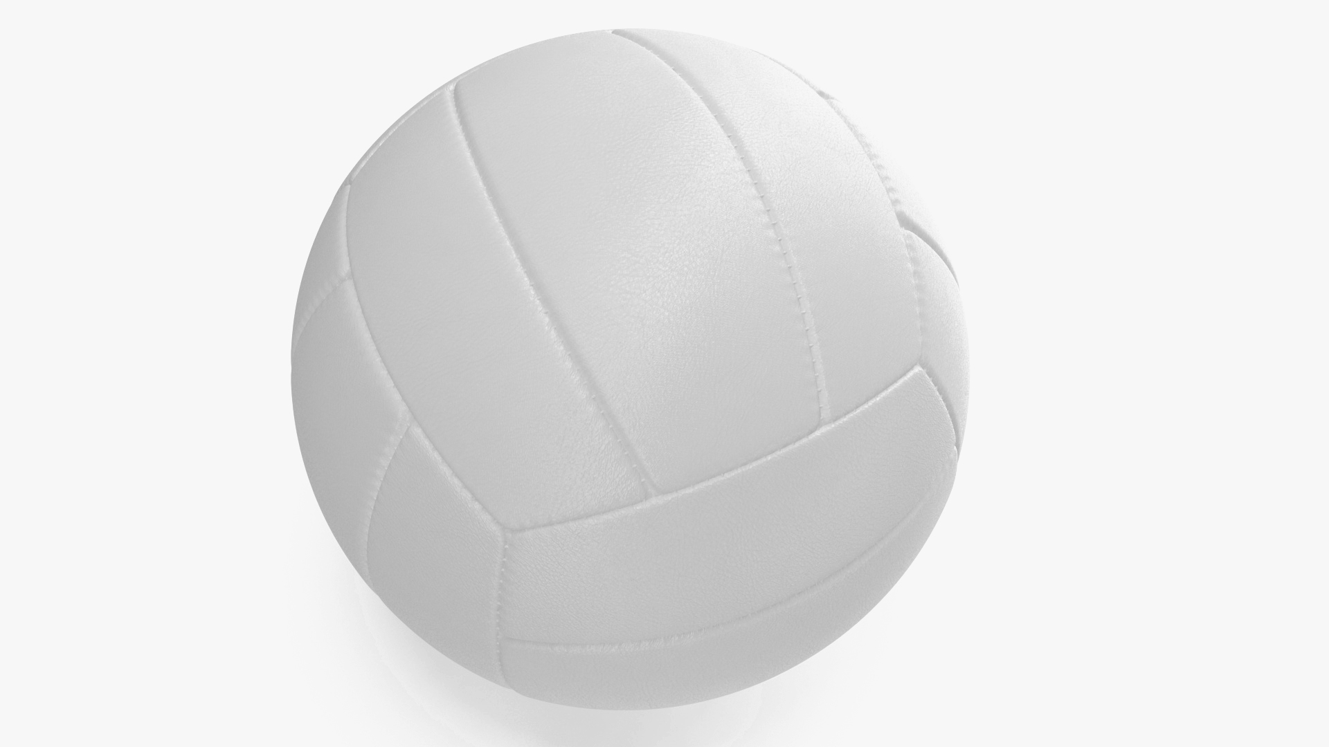 Leather Volleyball Ball White 3D model