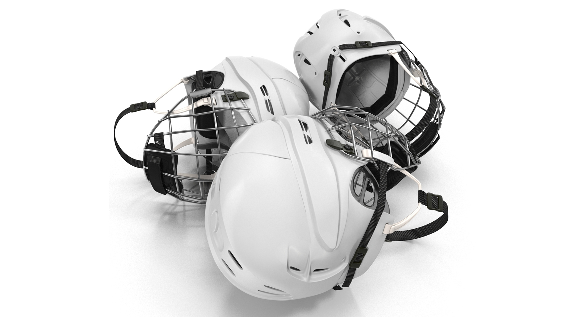 3D Ice Hockey Protective Helmet model