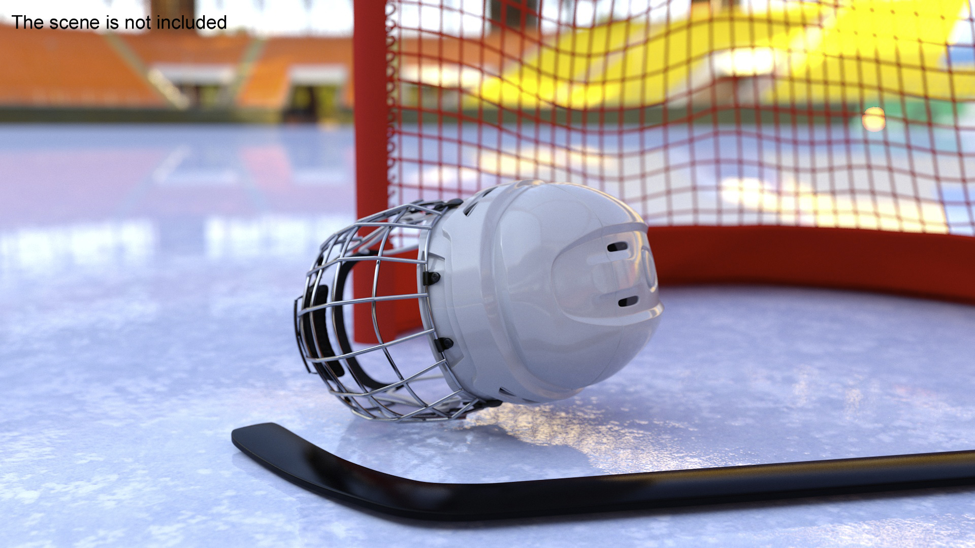 3D Ice Hockey Protective Helmet model