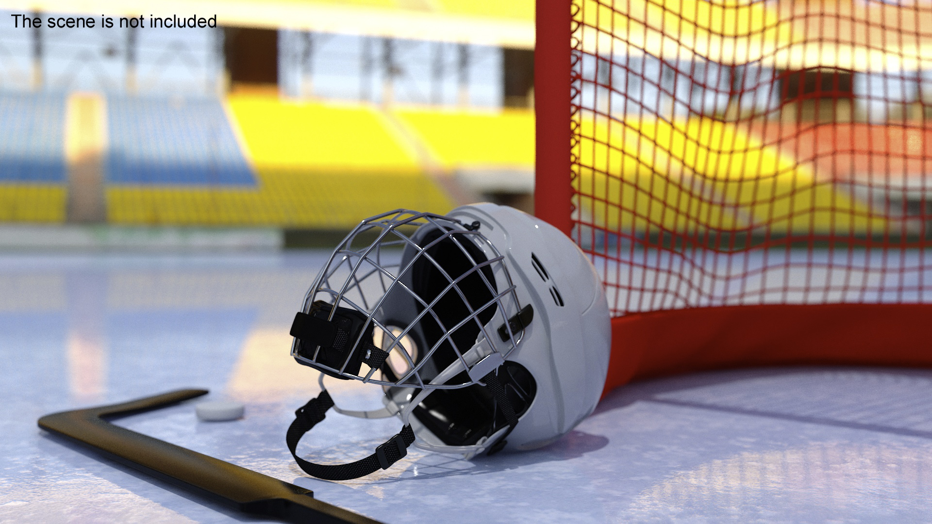 3D Ice Hockey Protective Helmet model