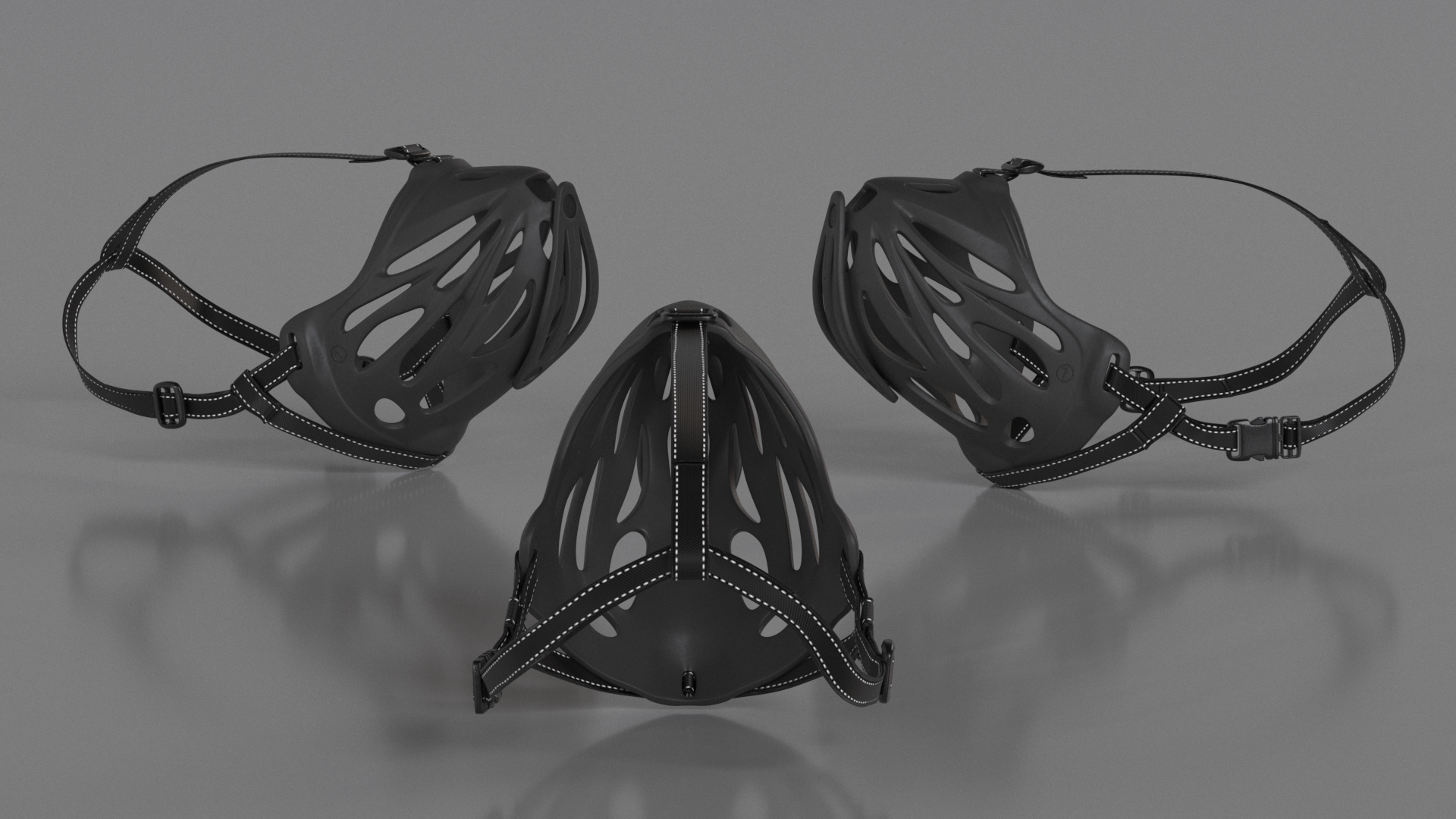 Silicone Dog Muzzle Xoloitzcuintli 3D model