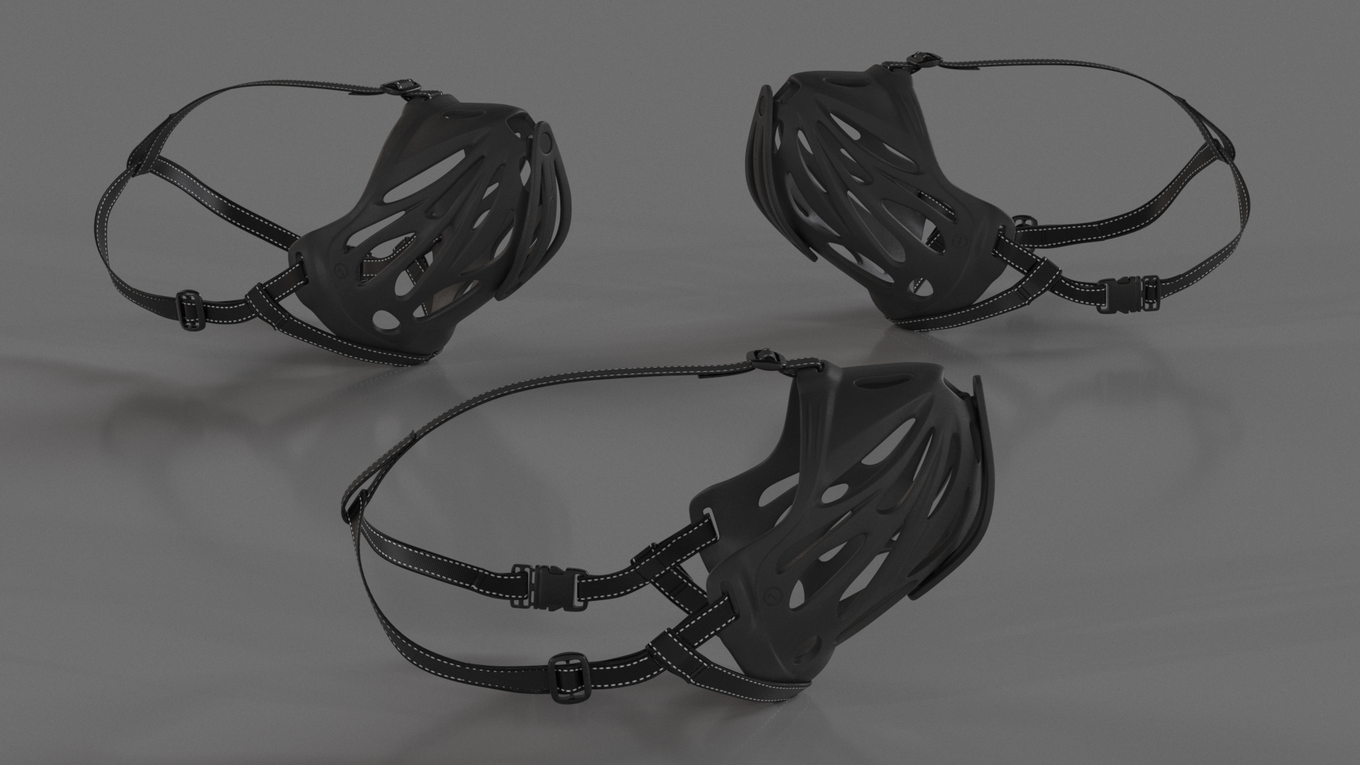 Silicone Dog Muzzle Xoloitzcuintli 3D model