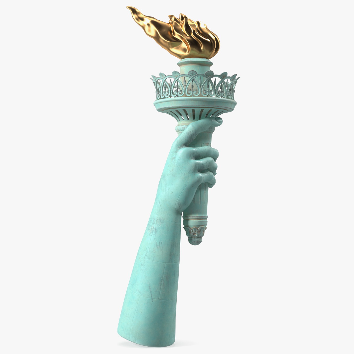 Hand Holding the Torch of Liberty, view 2