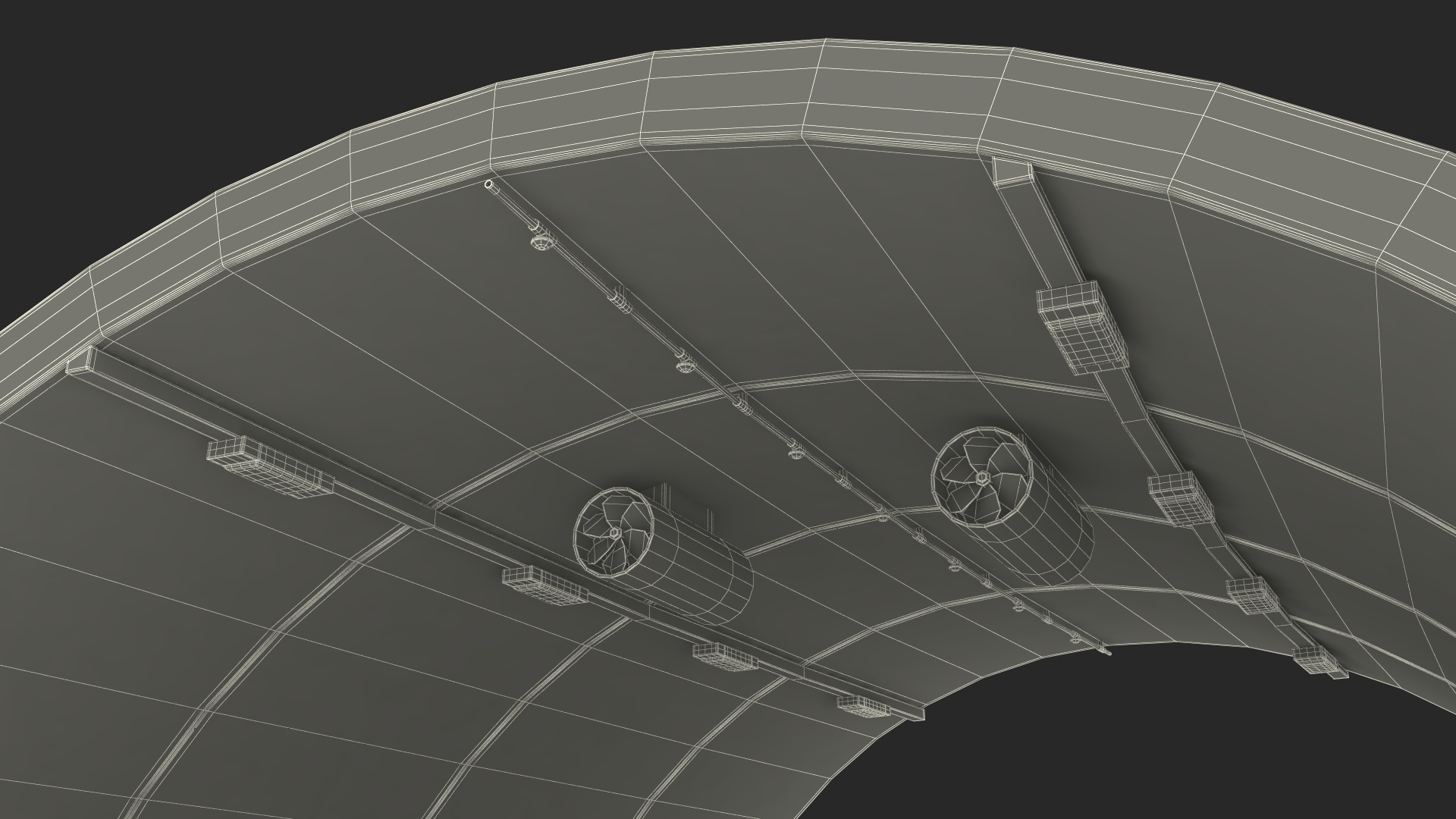 Tunnel Car Cross Section Bend 3D model
