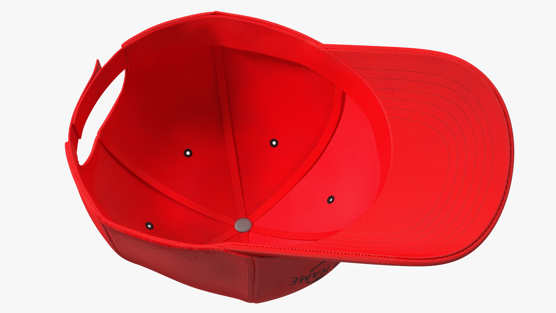 3D model Cap Cotton Red Your Brand