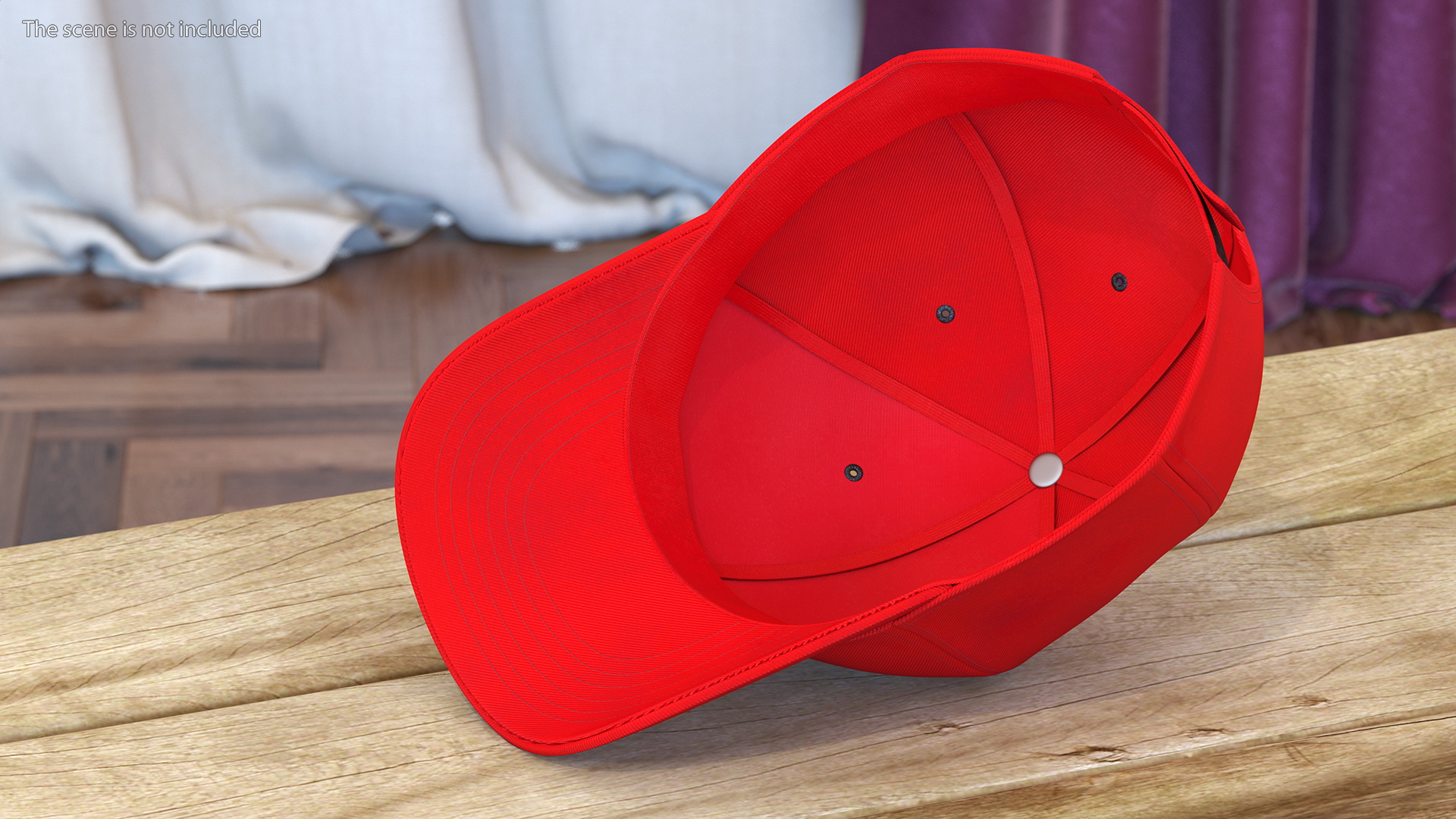 3D model Cap Cotton Red Your Brand