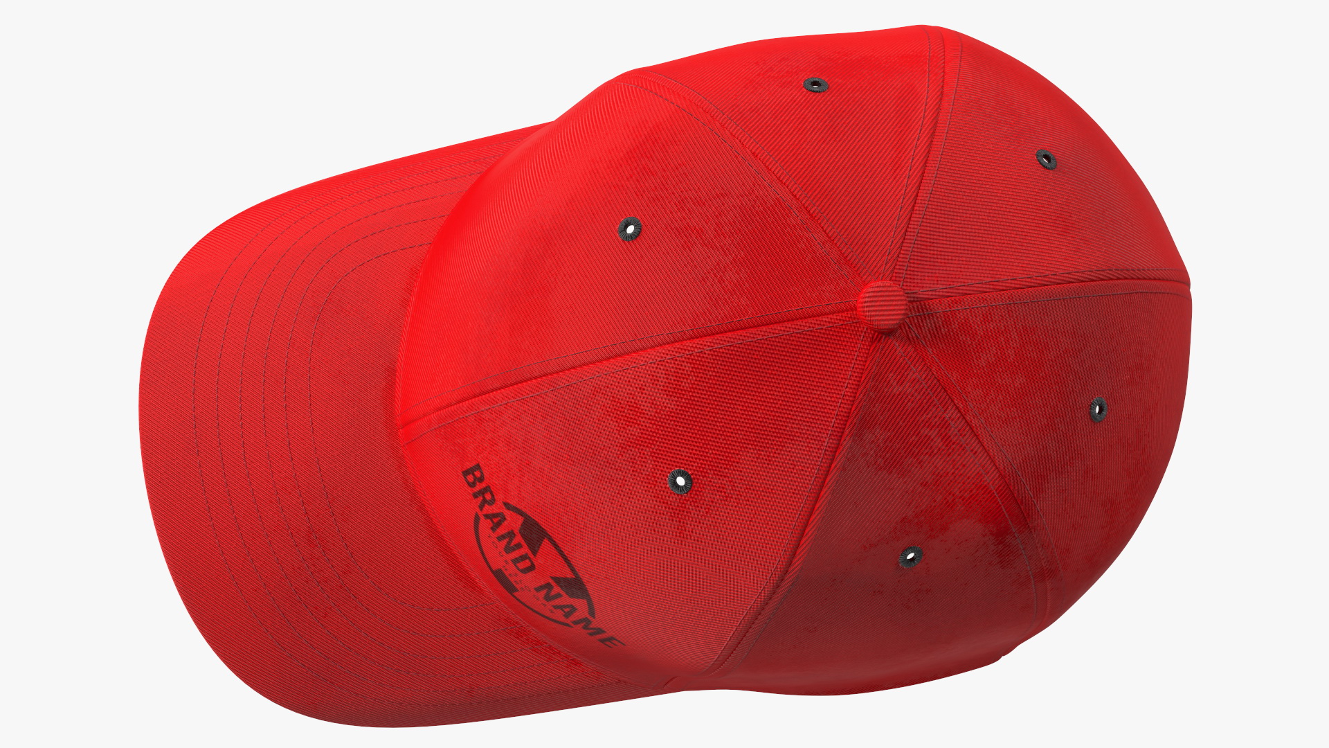 3D model Cap Cotton Red Your Brand
