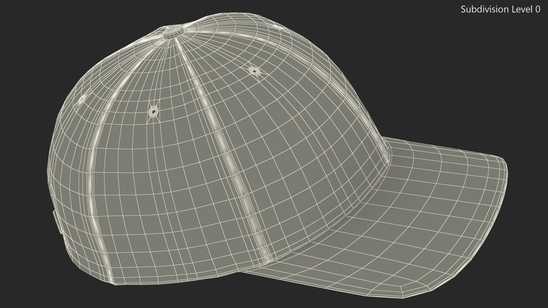 3D model Cap Cotton Red Your Brand