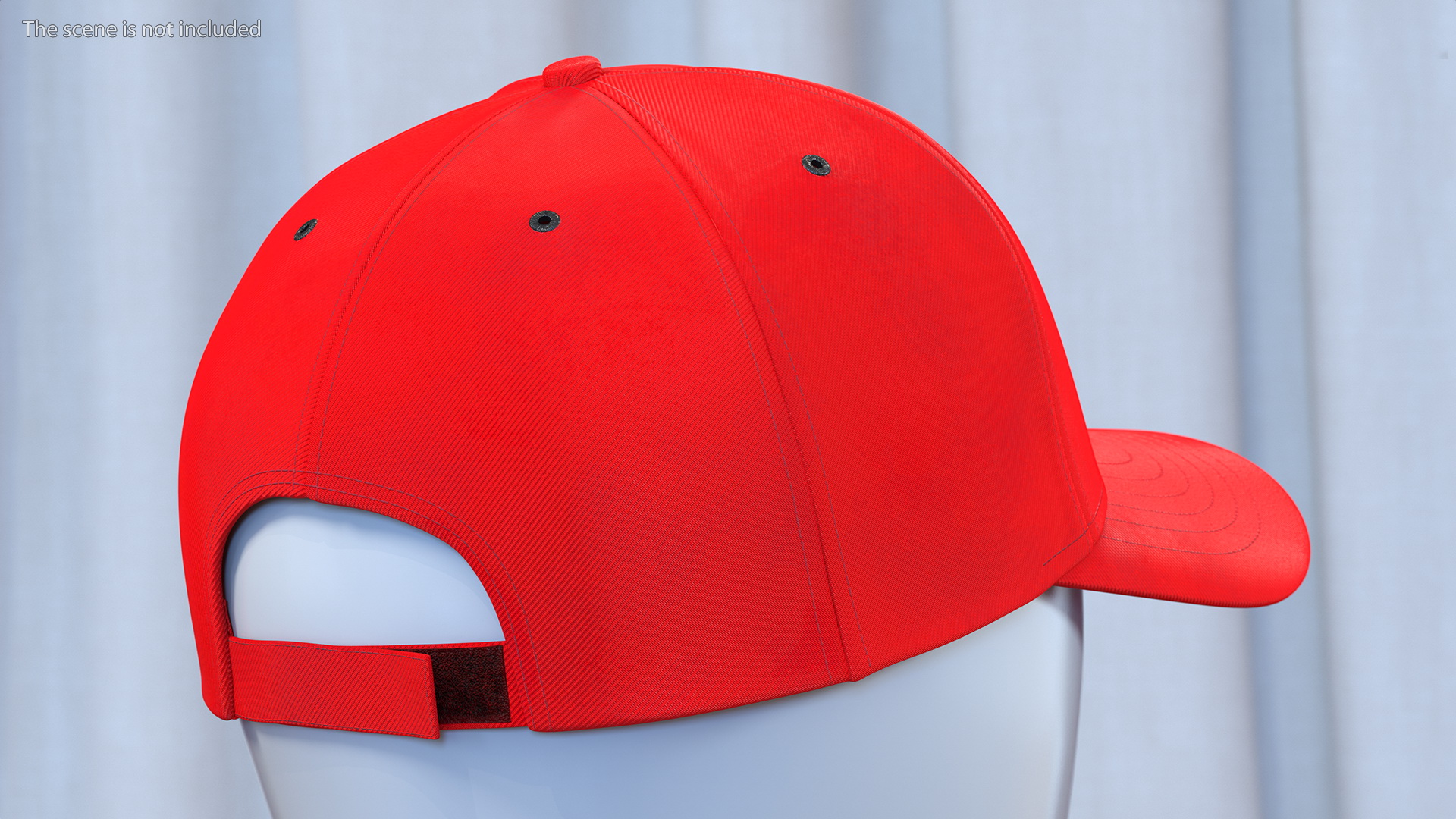 3D model Cap Cotton Red Your Brand