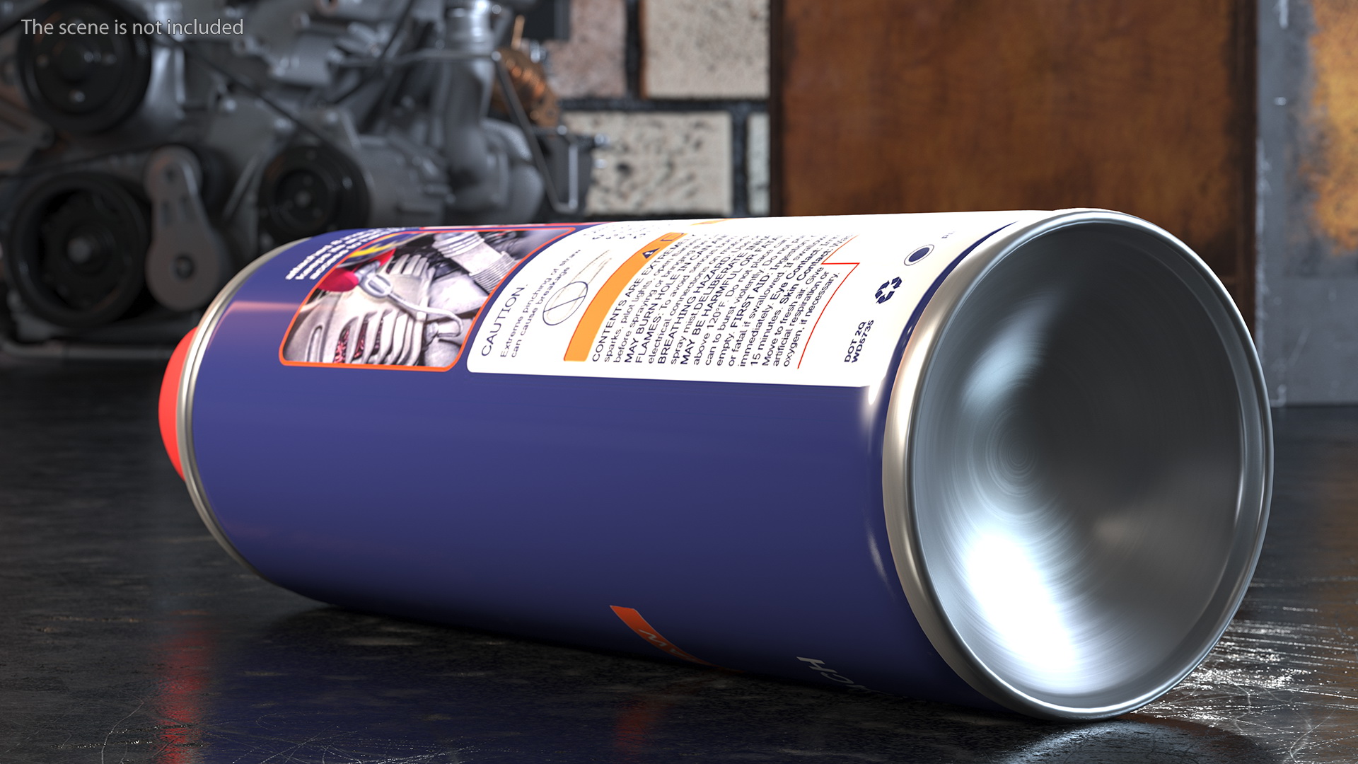 Penetrative Lubricant Spray with Flexible Straw 3D