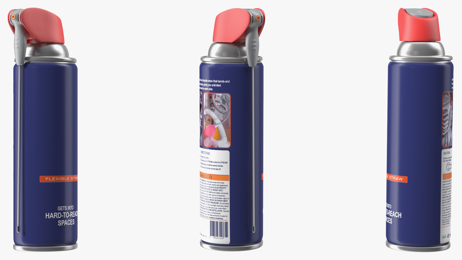 Penetrative Lubricant Spray with Flexible Straw 3D