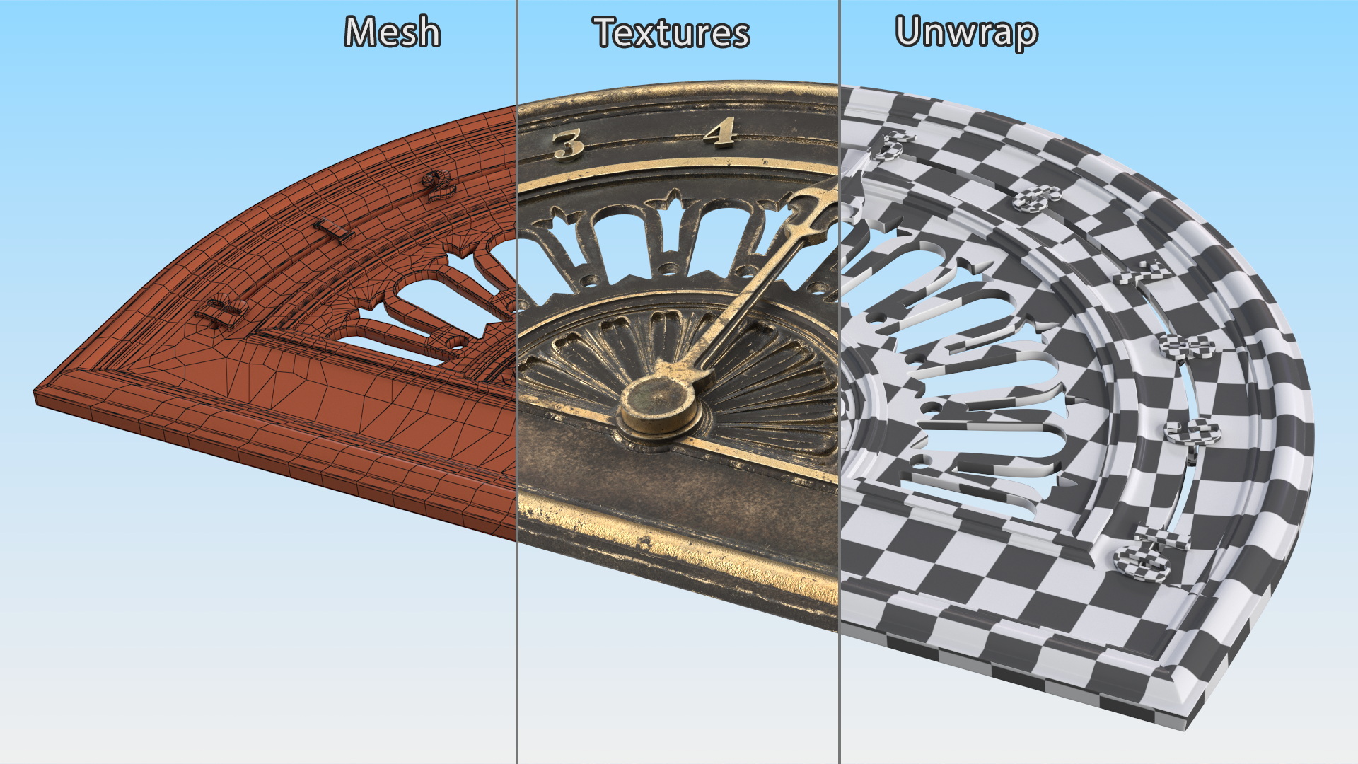 Antique Elevator Floor Indicator 3D