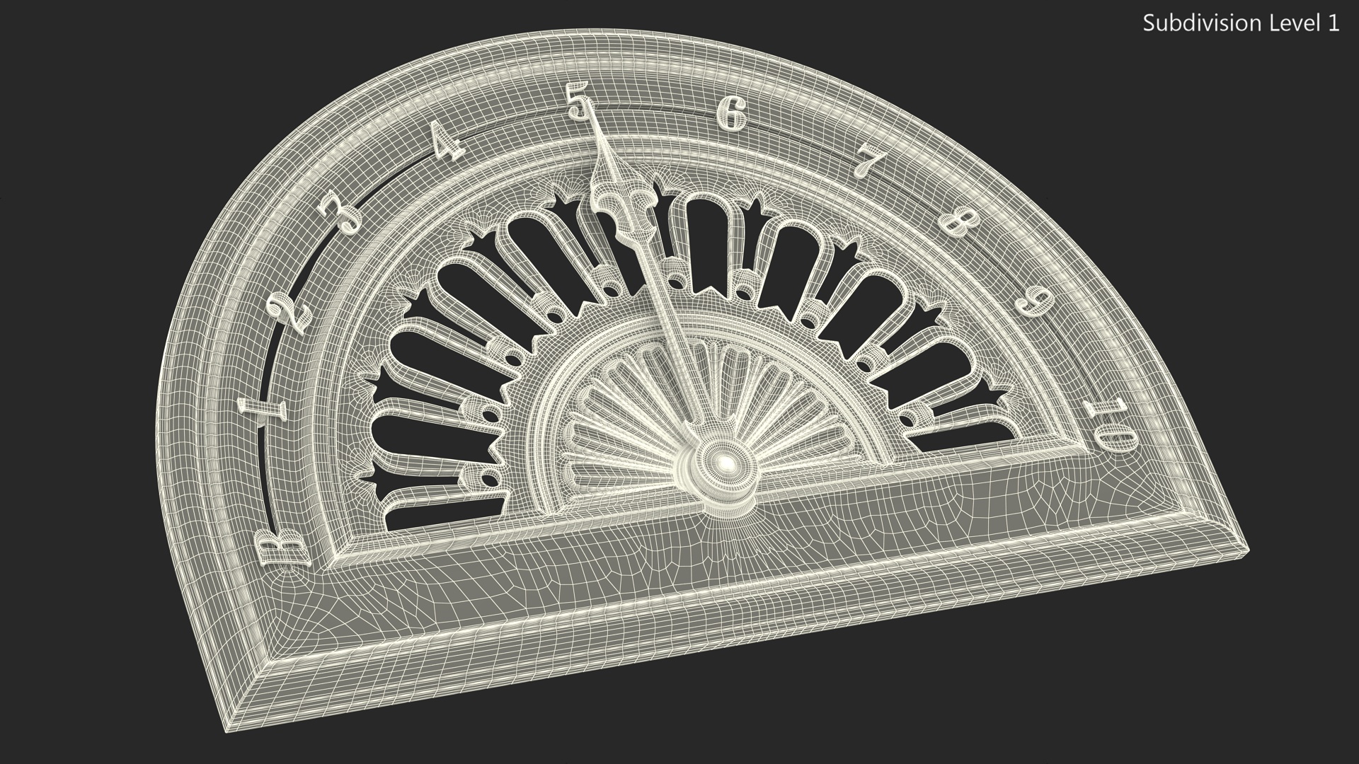 Antique Elevator Floor Indicator 3D