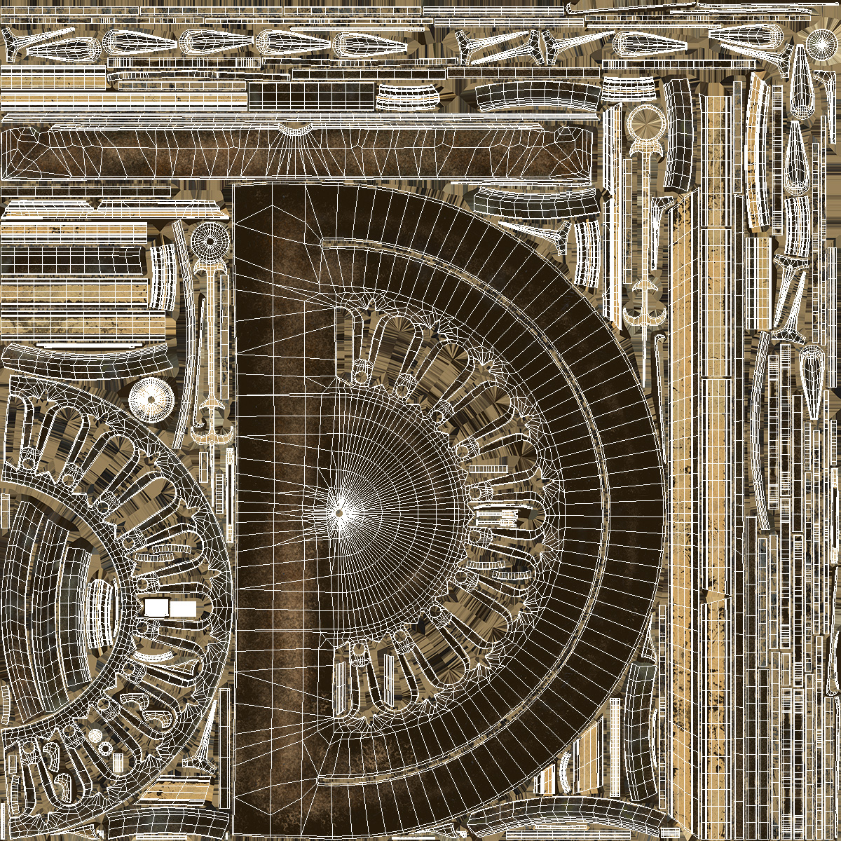 Antique Elevator Floor Indicator 3D
