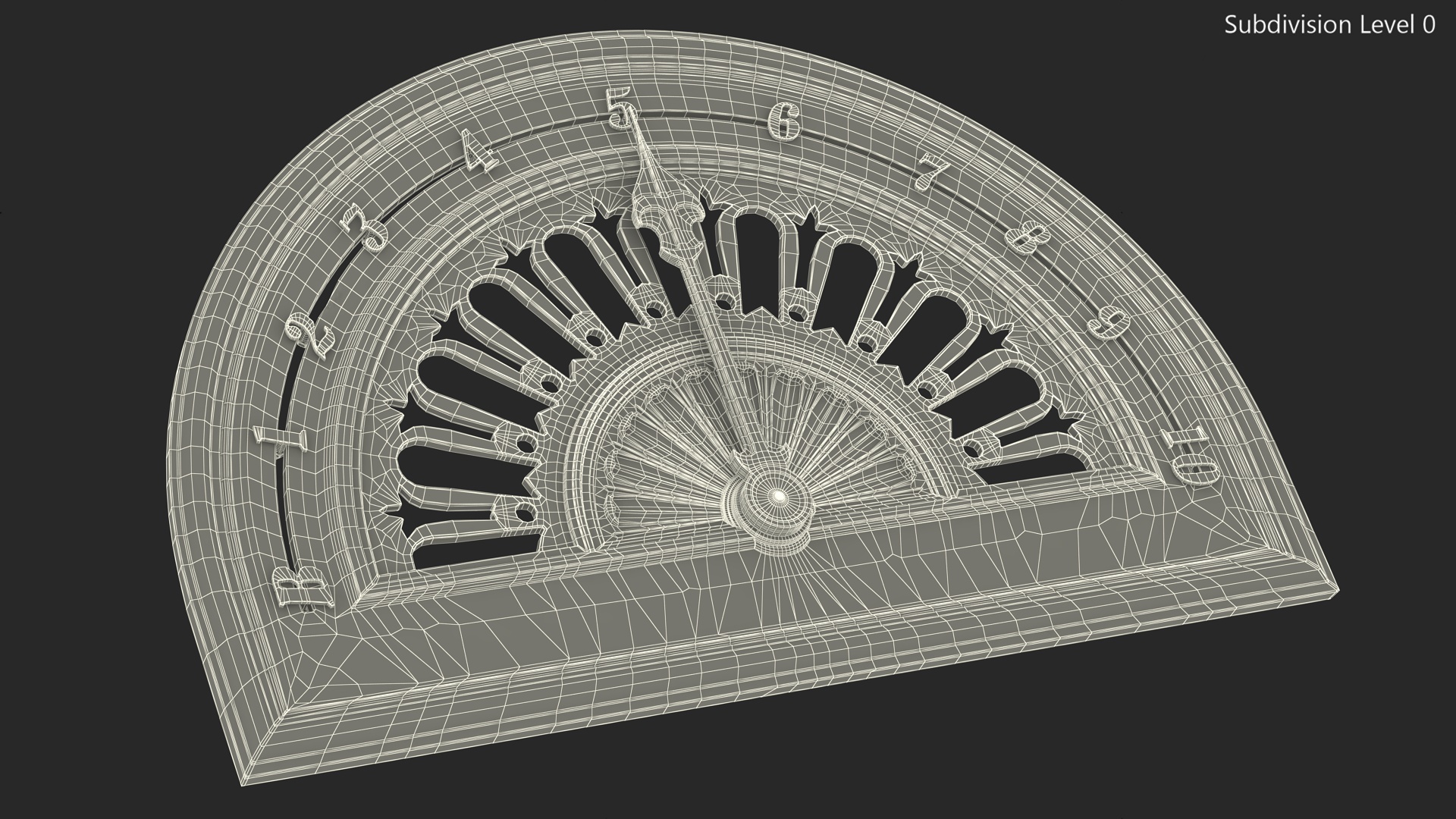 Antique Elevator Floor Indicator 3D