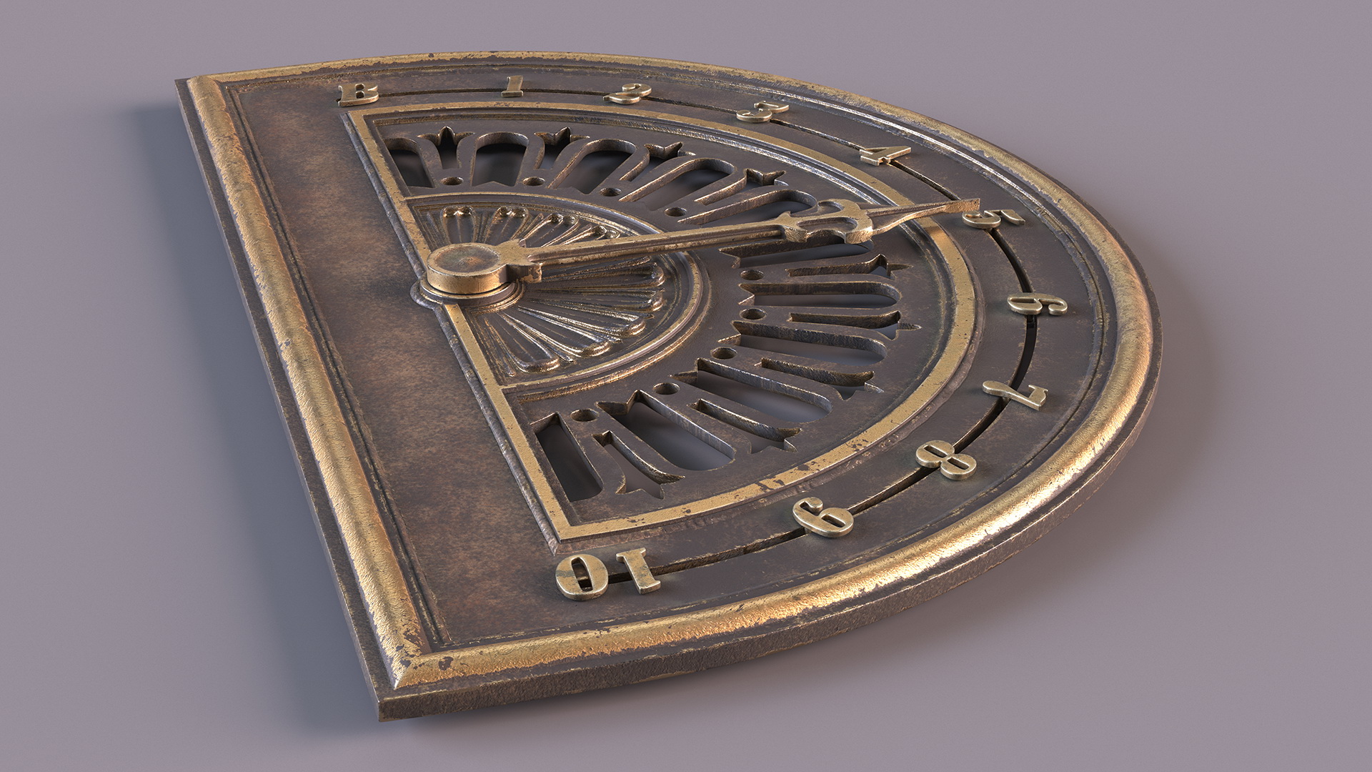 Antique Elevator Floor Indicator 3D