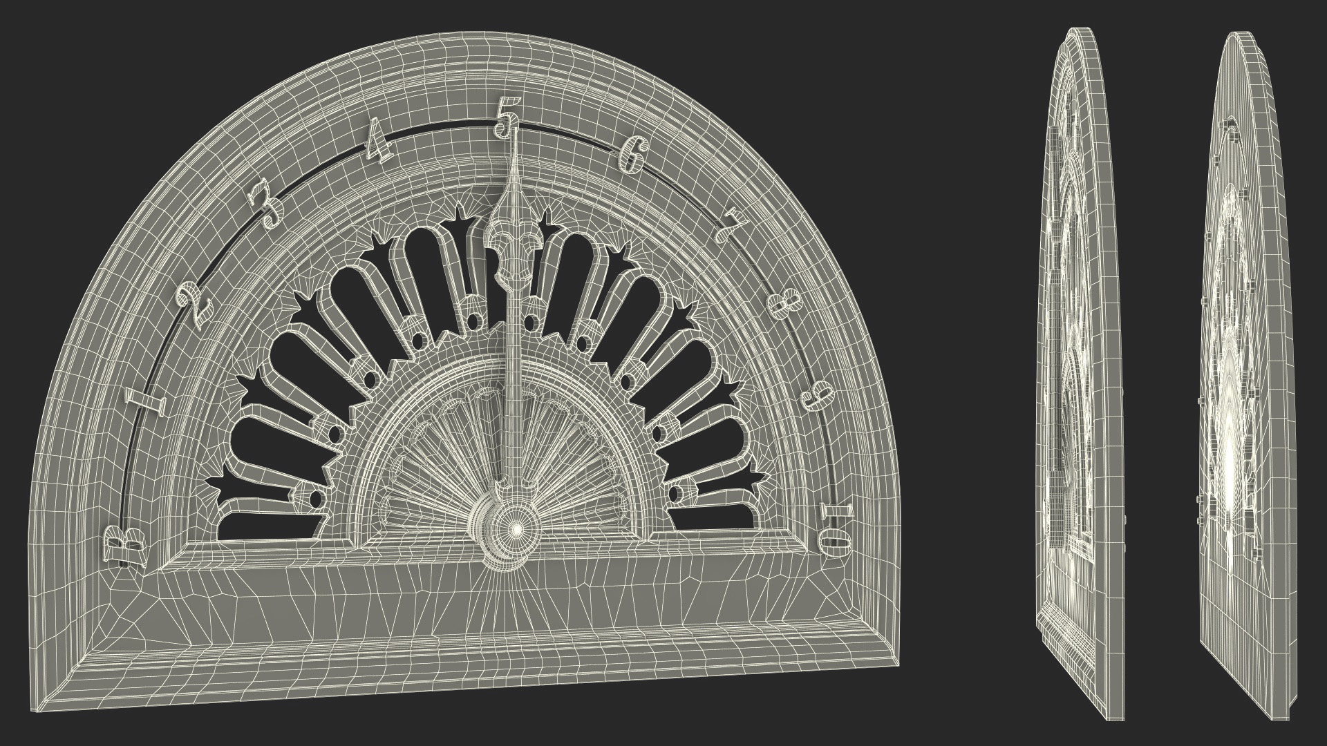 Antique Elevator Floor Indicator 3D