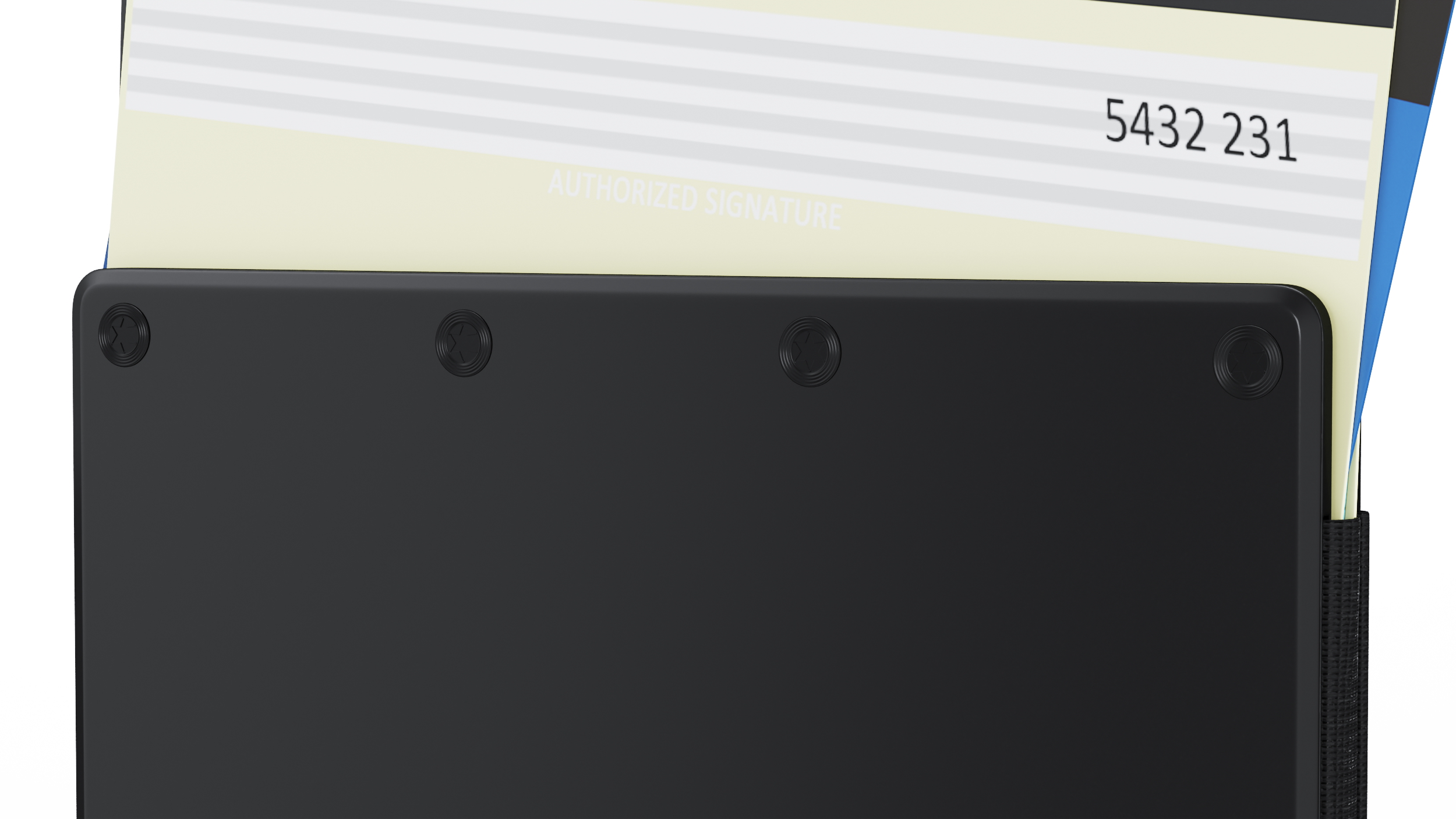 3D Minimalist Slim Wallet for Men The Ridge Black