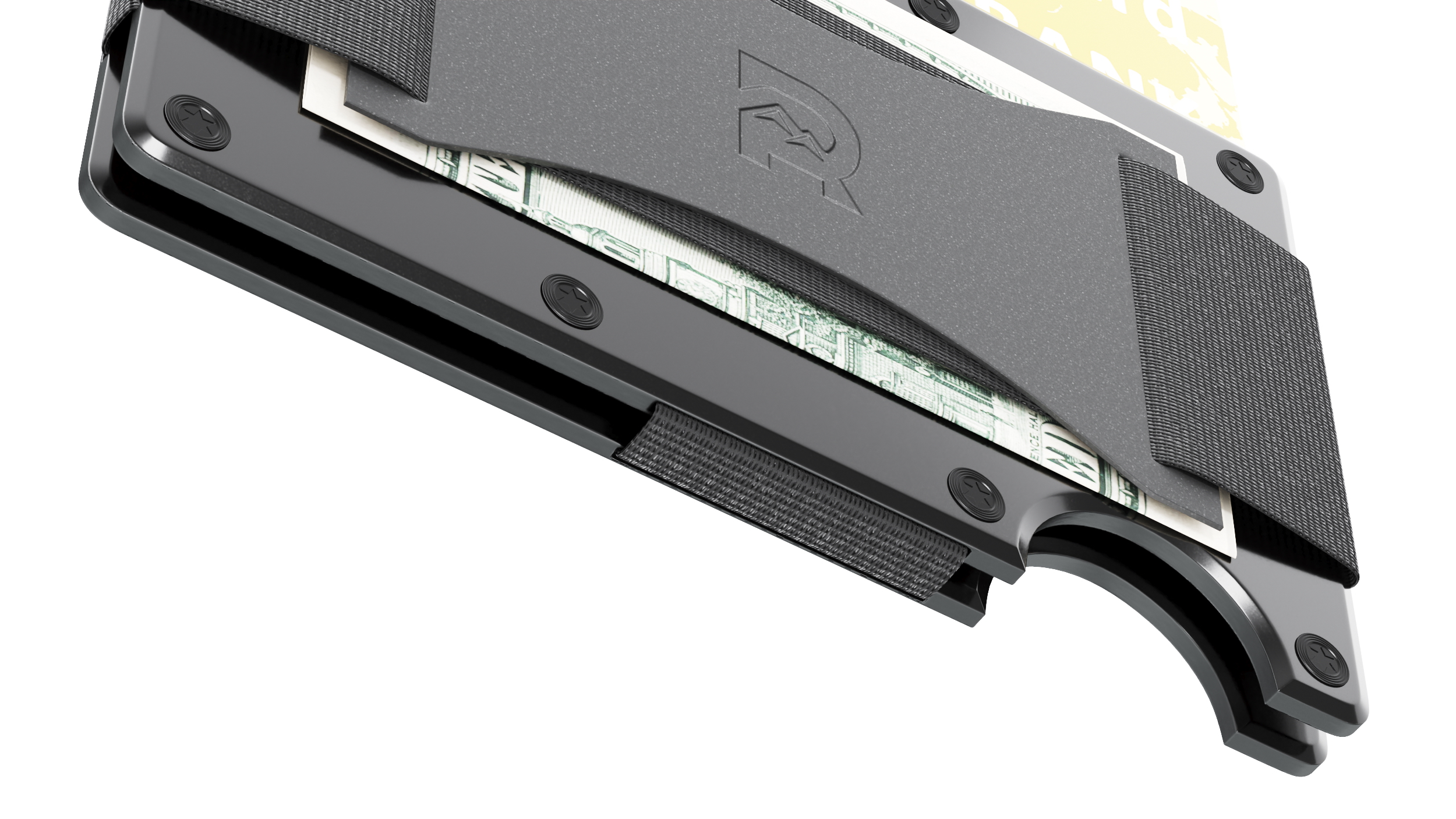 3D Minimalist Slim Wallet for Men The Ridge Black