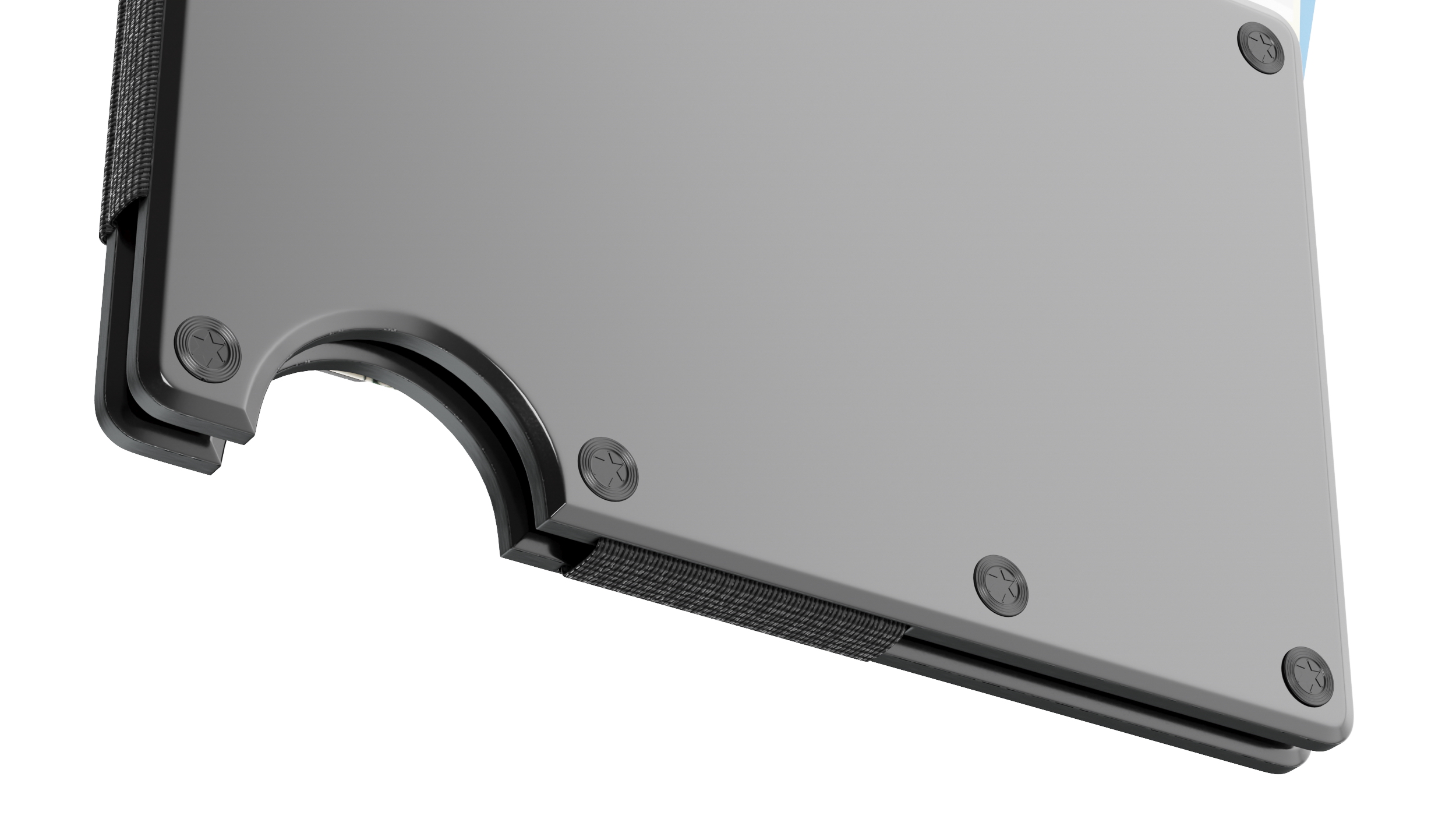 3D Minimalist Slim Wallet for Men The Ridge Black