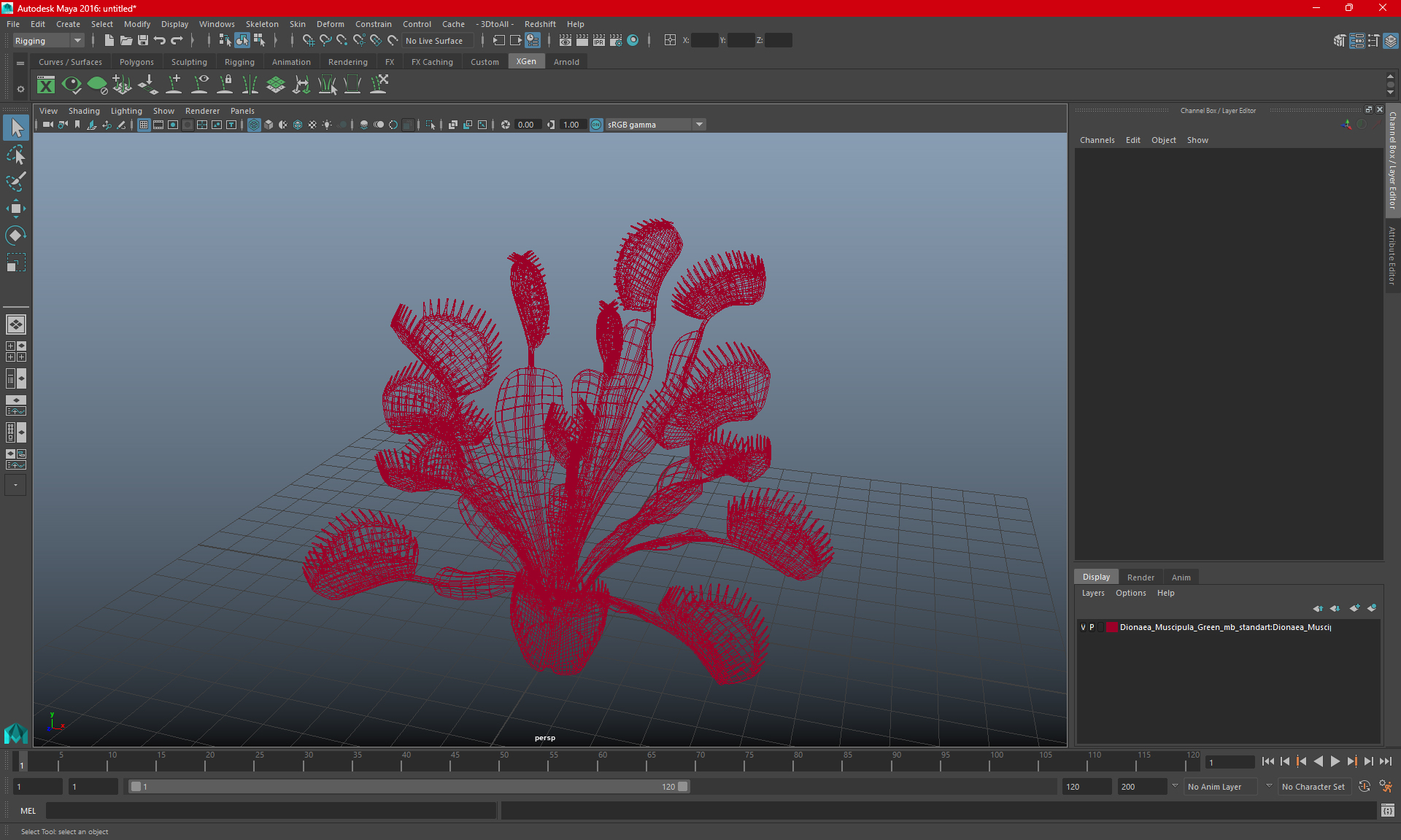 3D Dionaea Muscipula Green model
