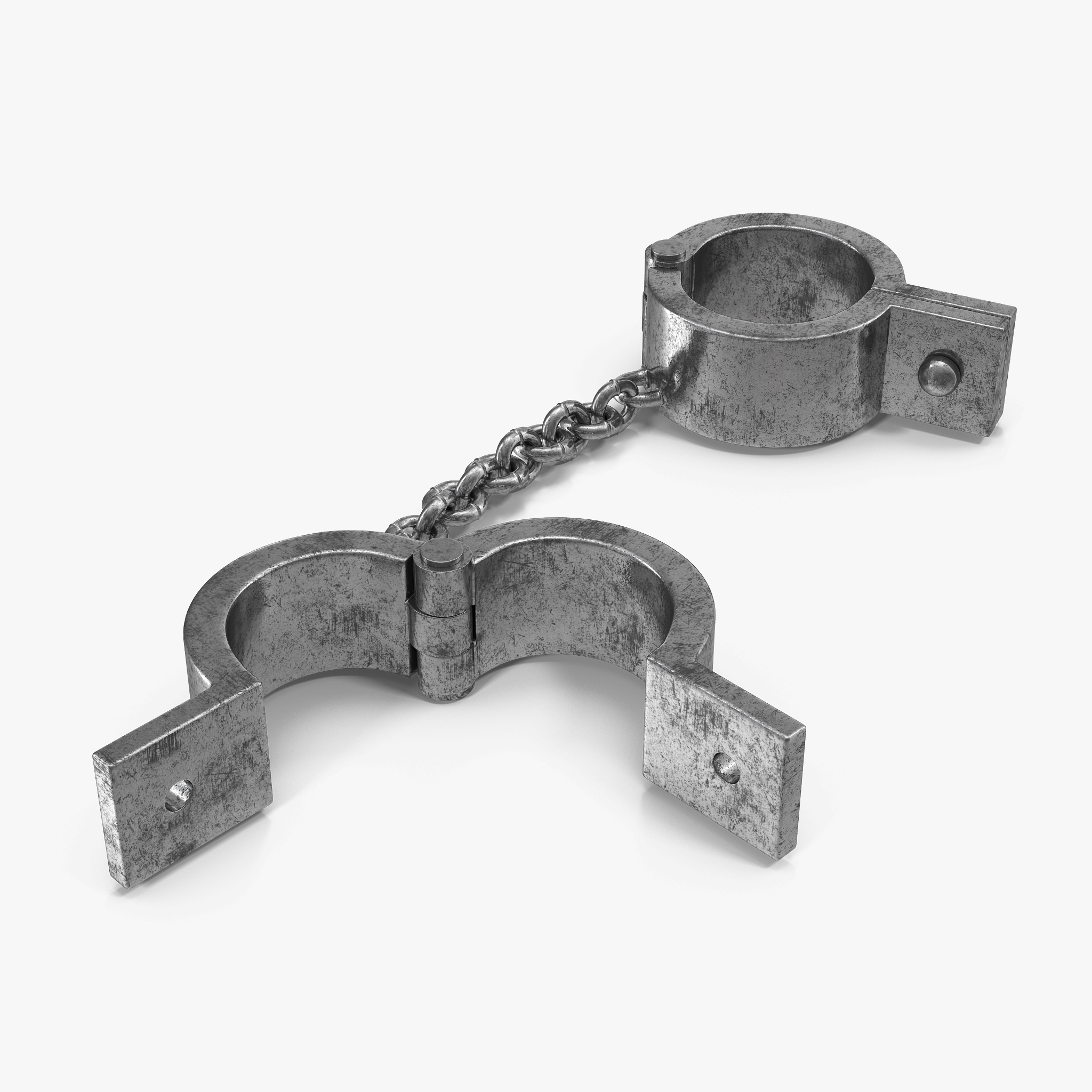 Old Prisoner Shackles 3D Model