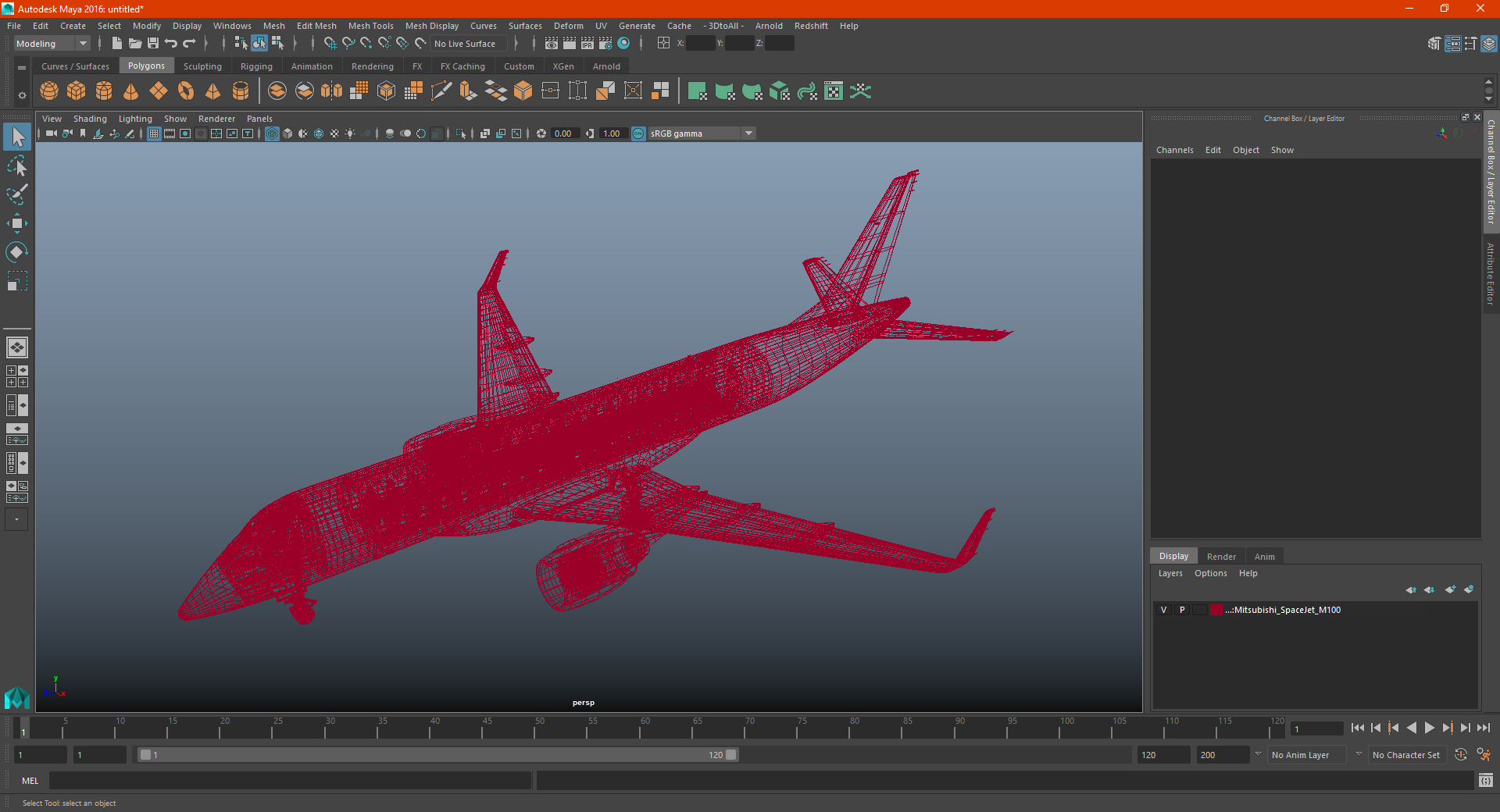 Mitsubishi SpaceJet M100 3D model