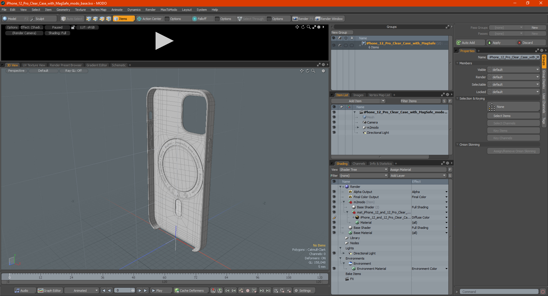 iPhone 12 Pro Clear Case with MagSafe 3D