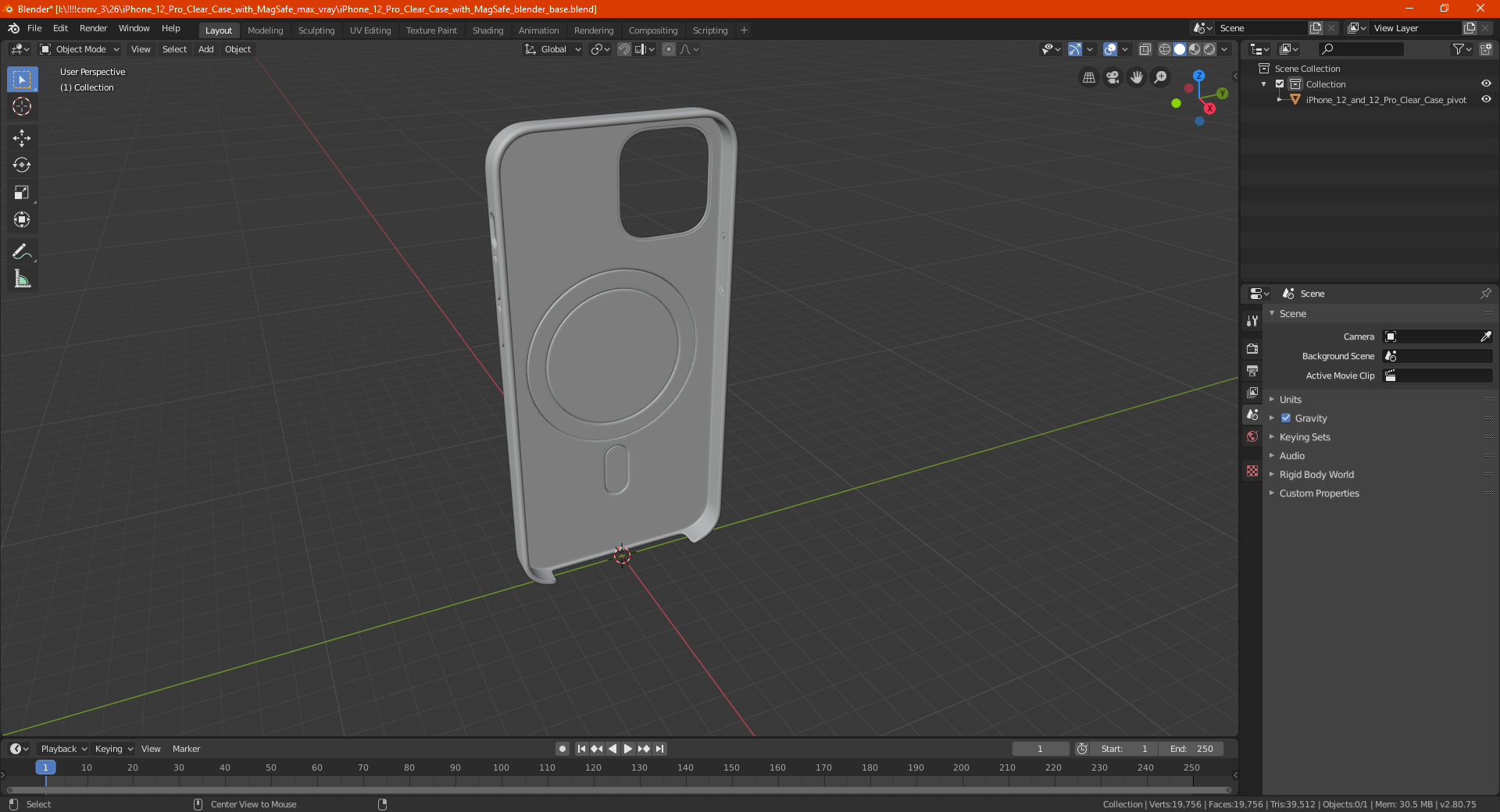 iPhone 12 Pro Clear Case with MagSafe 3D