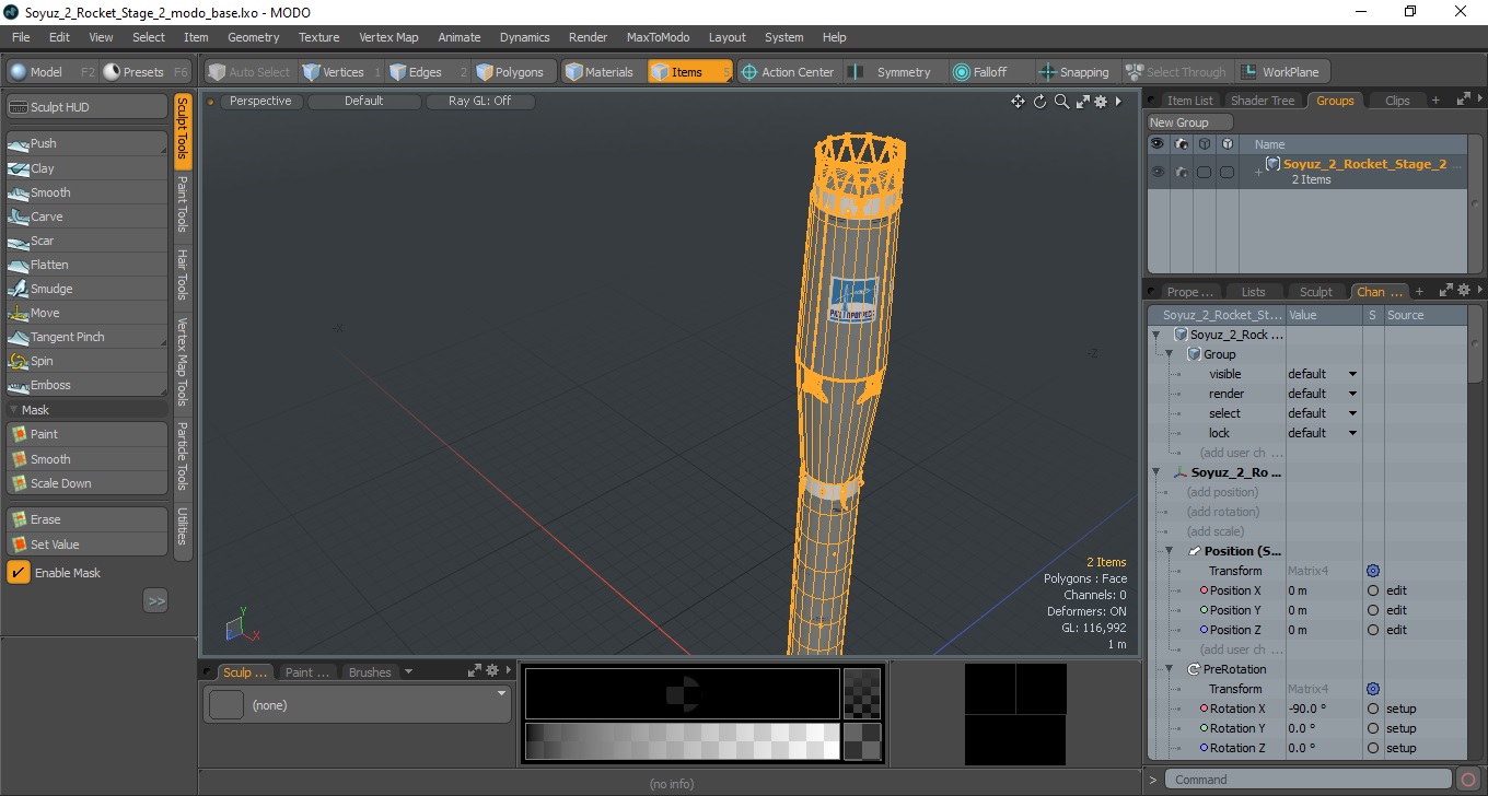 Soyuz 2 Rocket Stage 2 3D