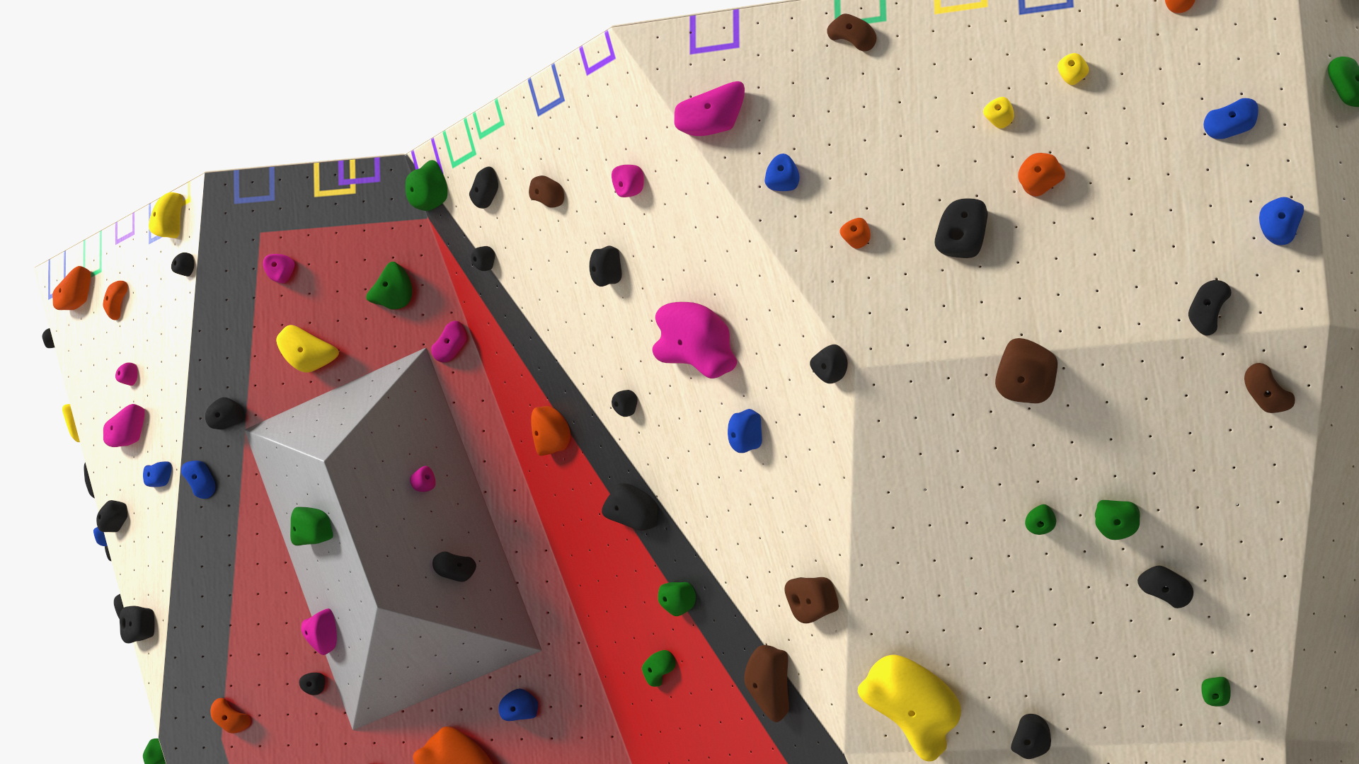 3D model Bouldering Wall
