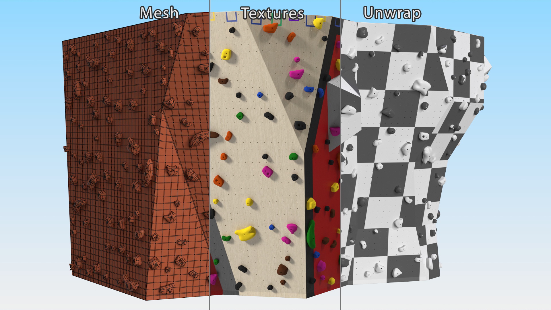 3D model Bouldering Wall