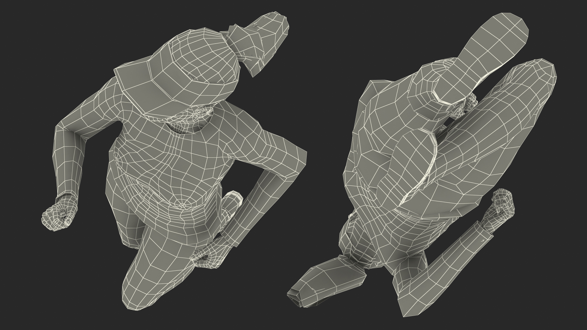 3D model Sportswear Asian Woman Jogging